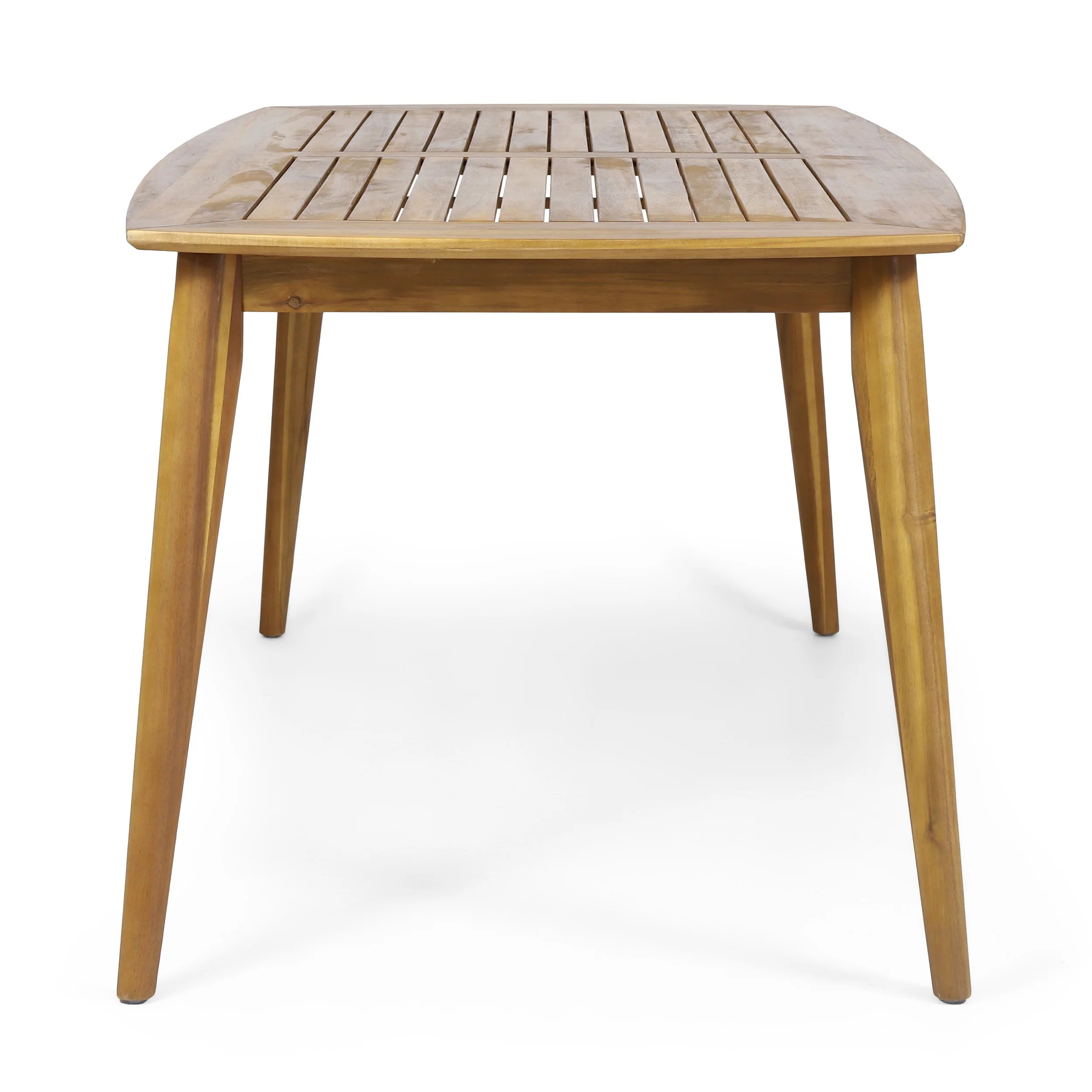 Outdoor Dining Table with Acacia Wood Frame, Teak - Image 9