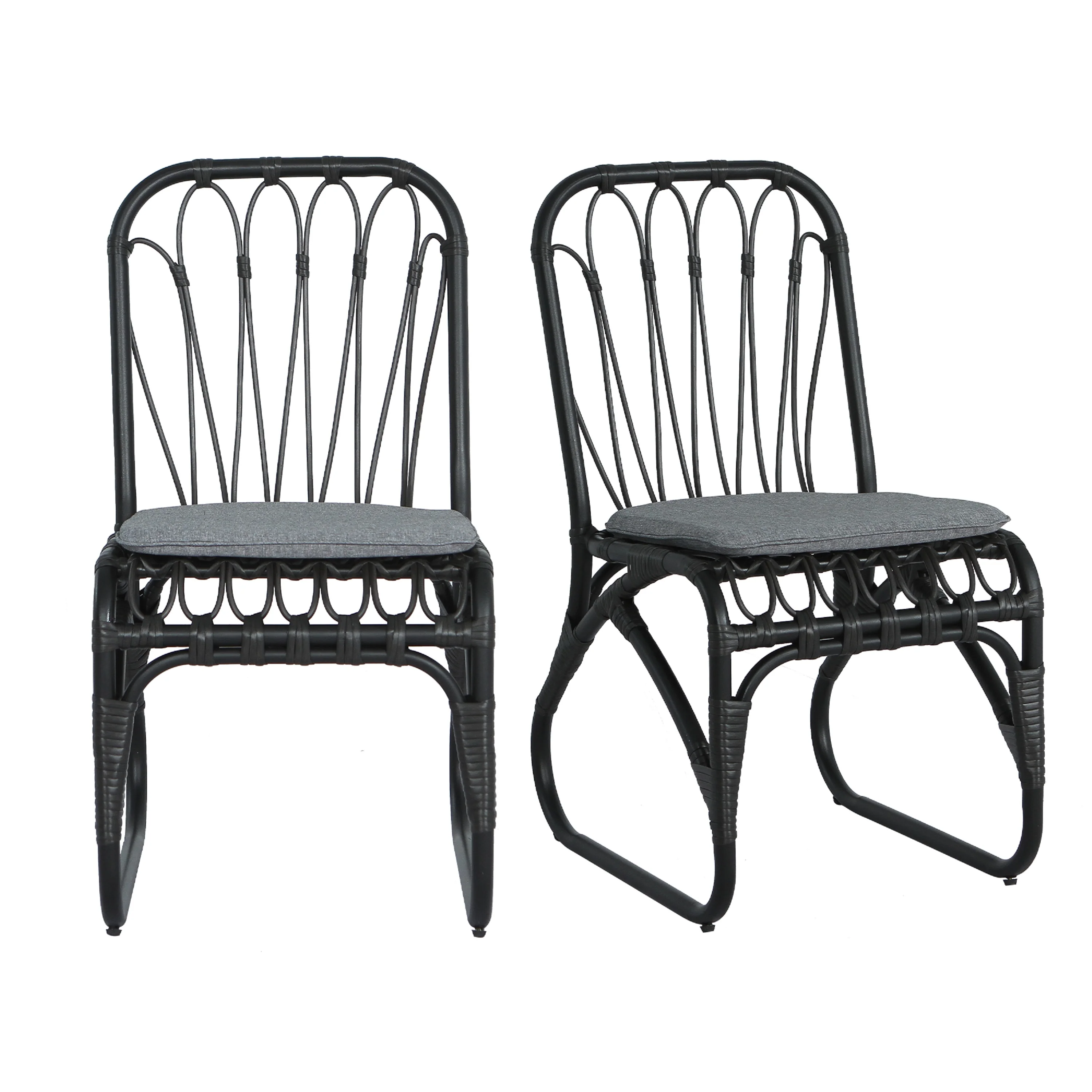 Outdoor Faux Rattan Dining Chairs, Set of 2 - Image 22