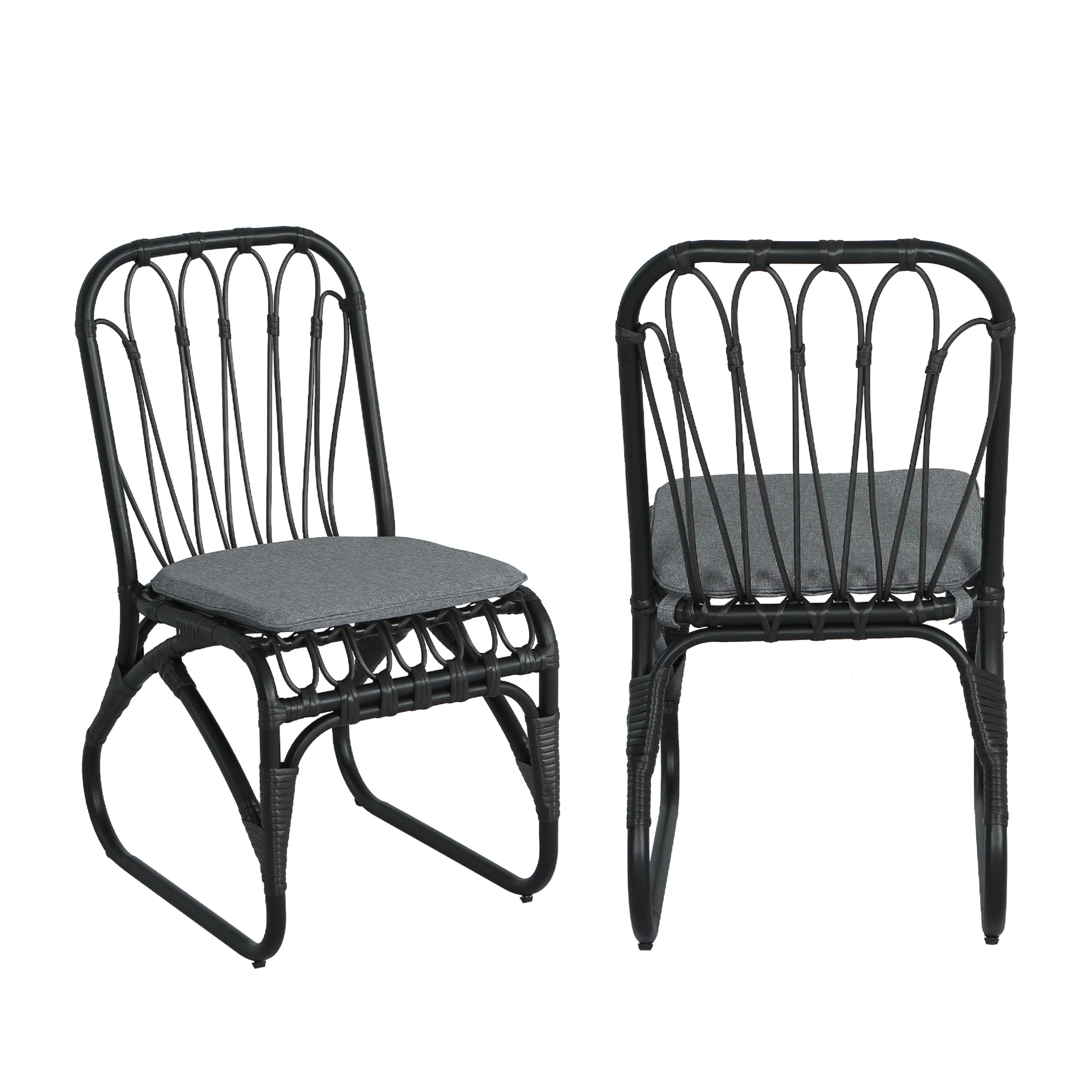Outdoor Faux Rattan Dining Chairs, Set of 2 - Image 23