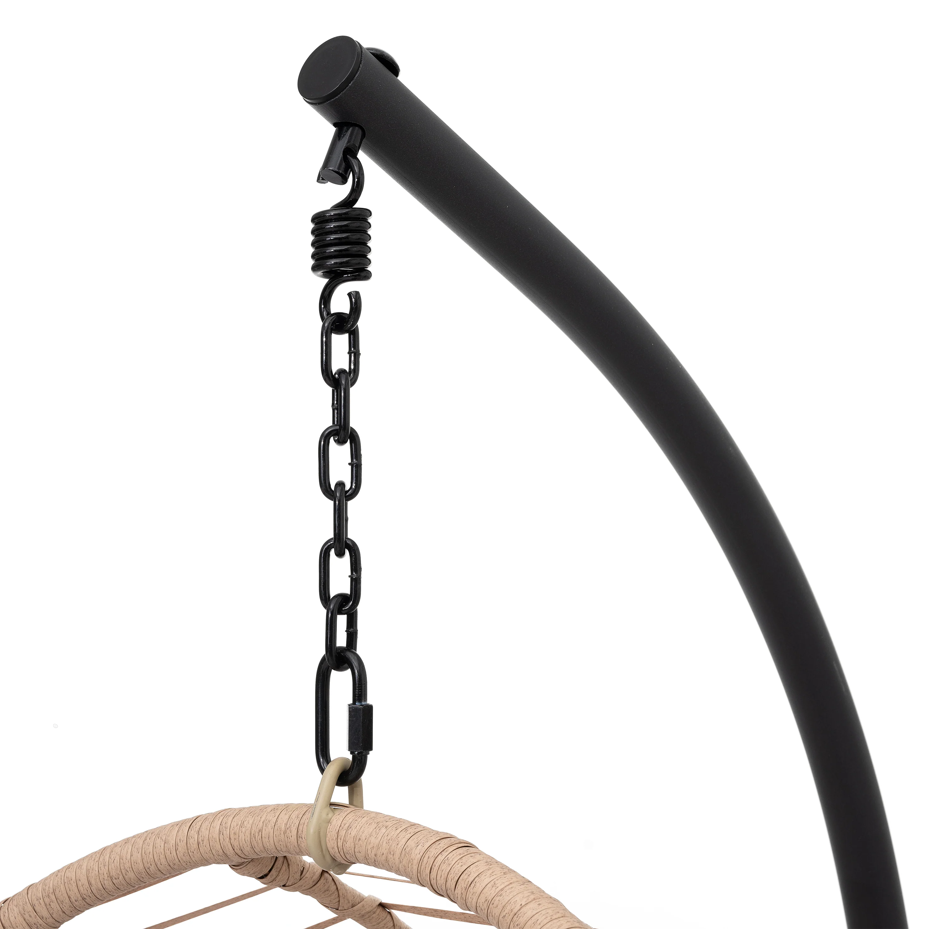 Outdoor Swingasan™ Hanging Chair with Beige Cushion - Image 4