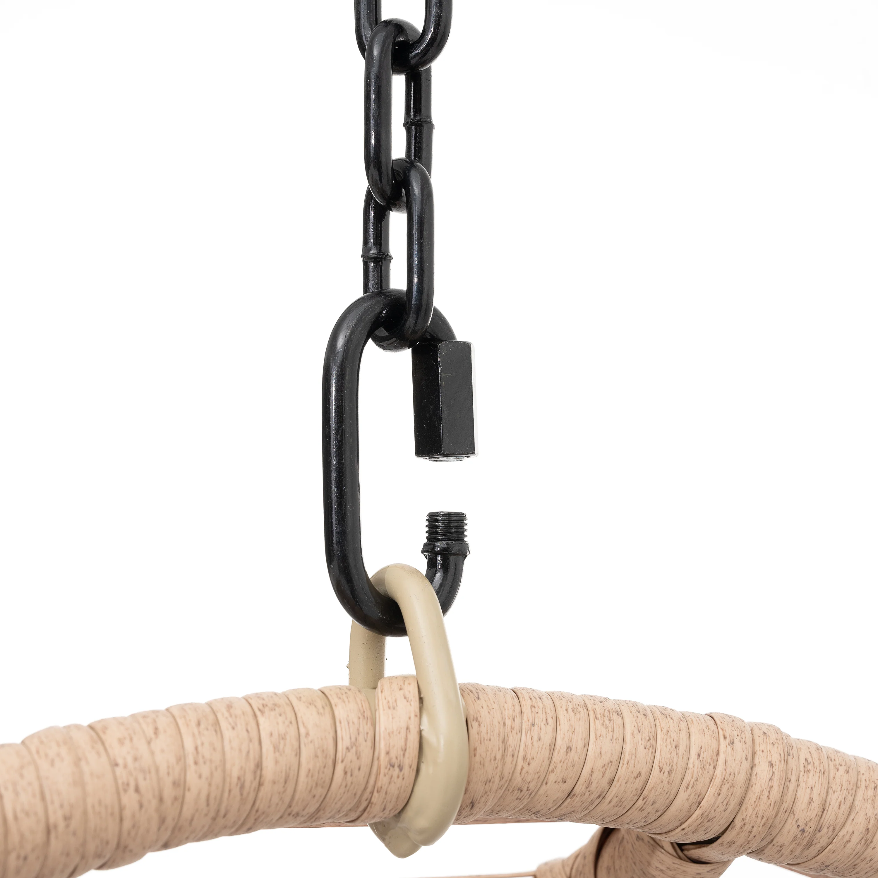 Outdoor Swingasan™ Hanging Chair with Beige Cushion - Image 6
