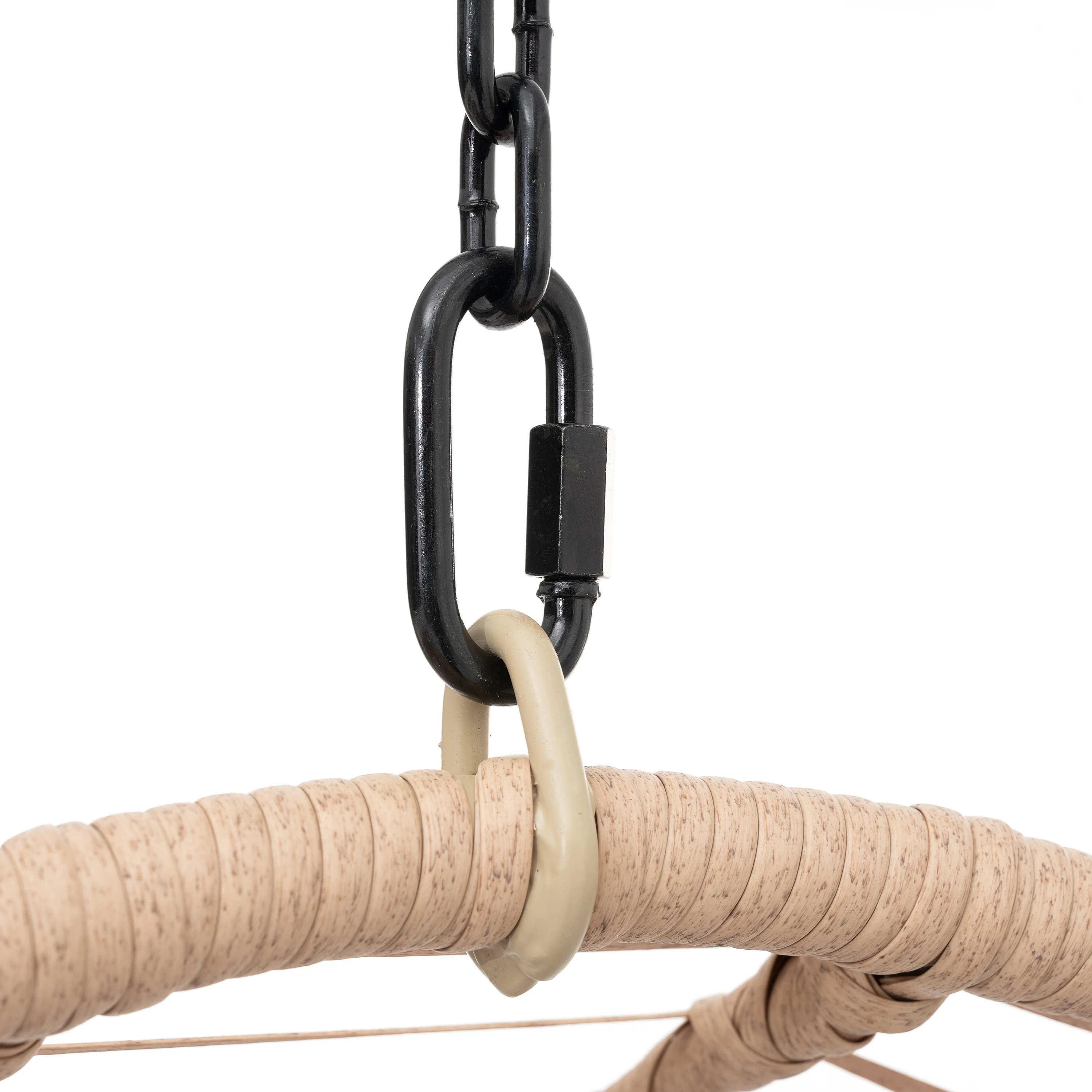 Outdoor Swingasan™ Hanging Chair with Beige Cushion - Image 7