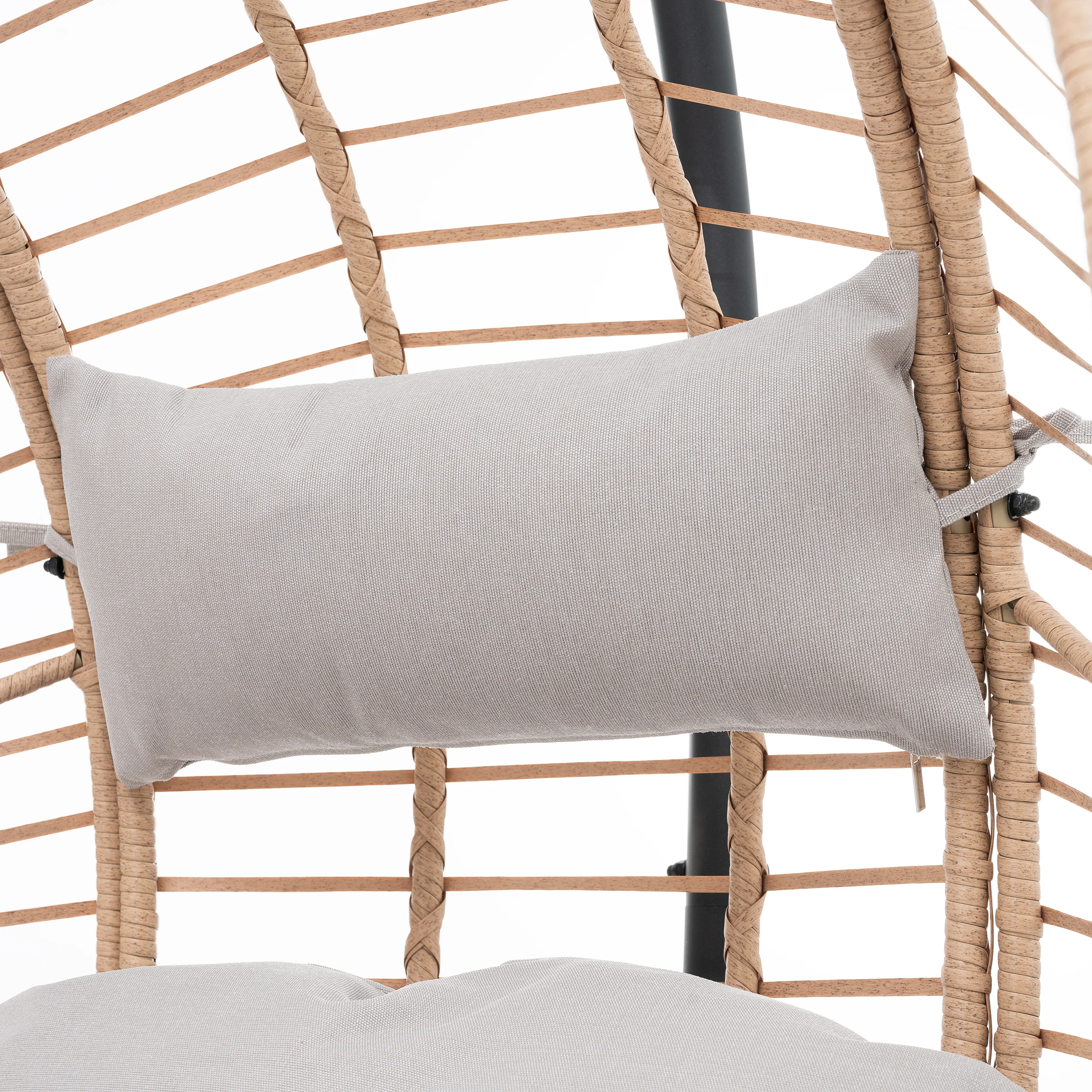 Outdoor Swingasan™ Hanging Chair with Beige Cushion - Image 8