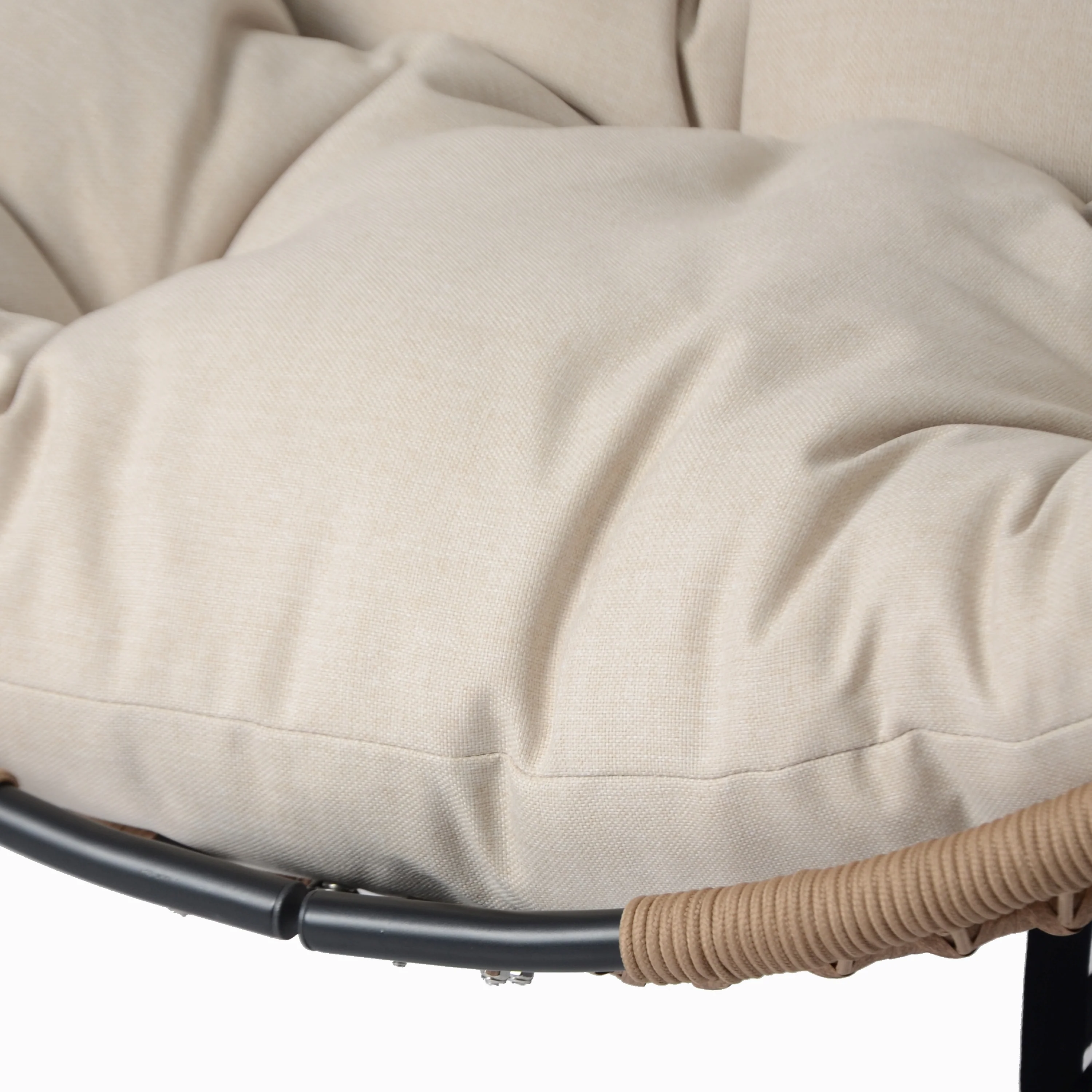 Outdoor Wicker Swingasan™ Hanging Chair with Metal Stand - Image 8