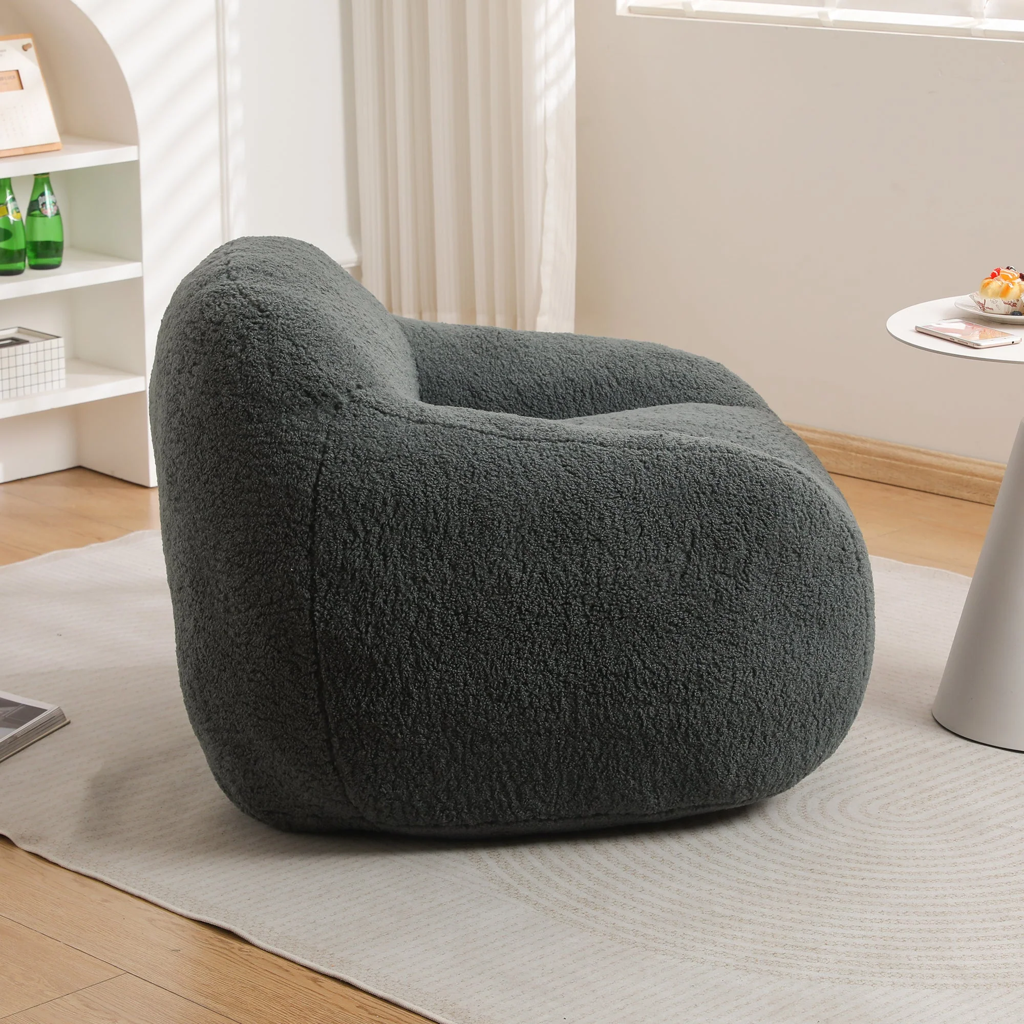 Oversized Teddy Memory Foam Bean Bag Chair - Image 17