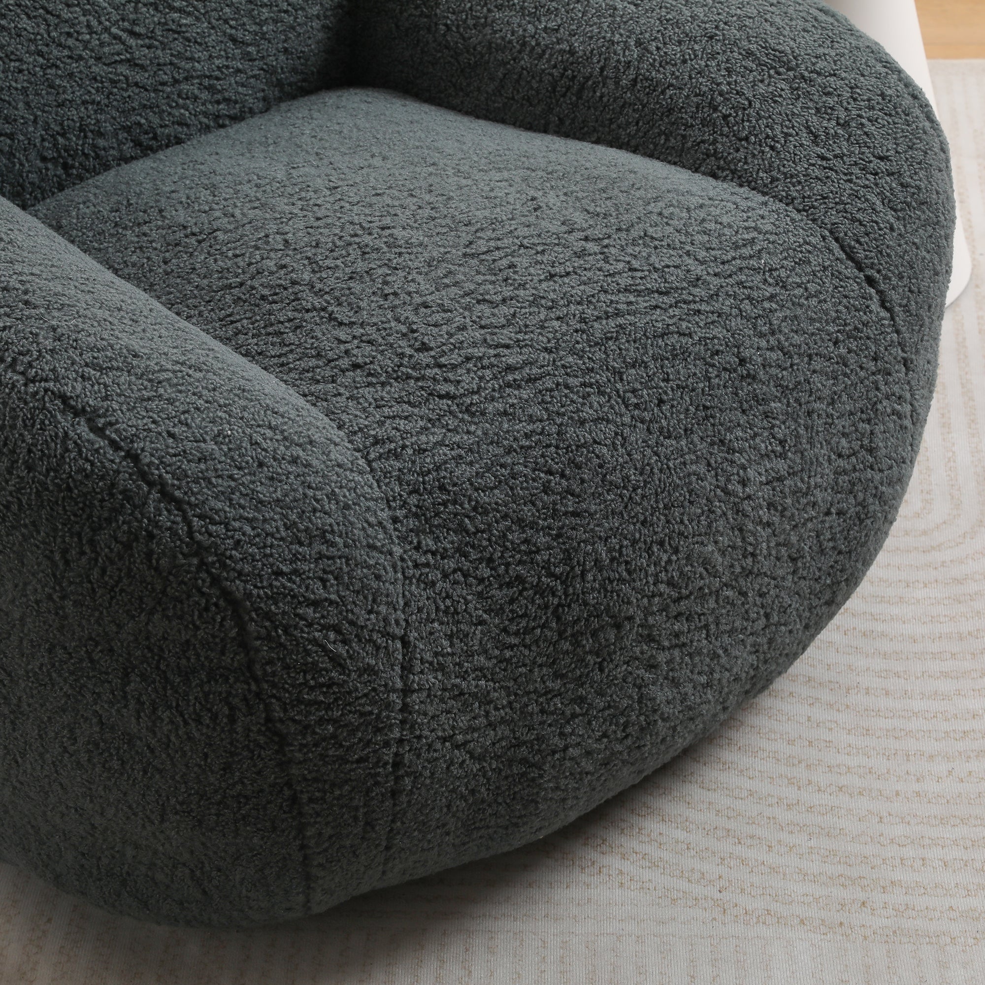 Oversized Teddy Memory Foam Bean Bag Chair - Image 20