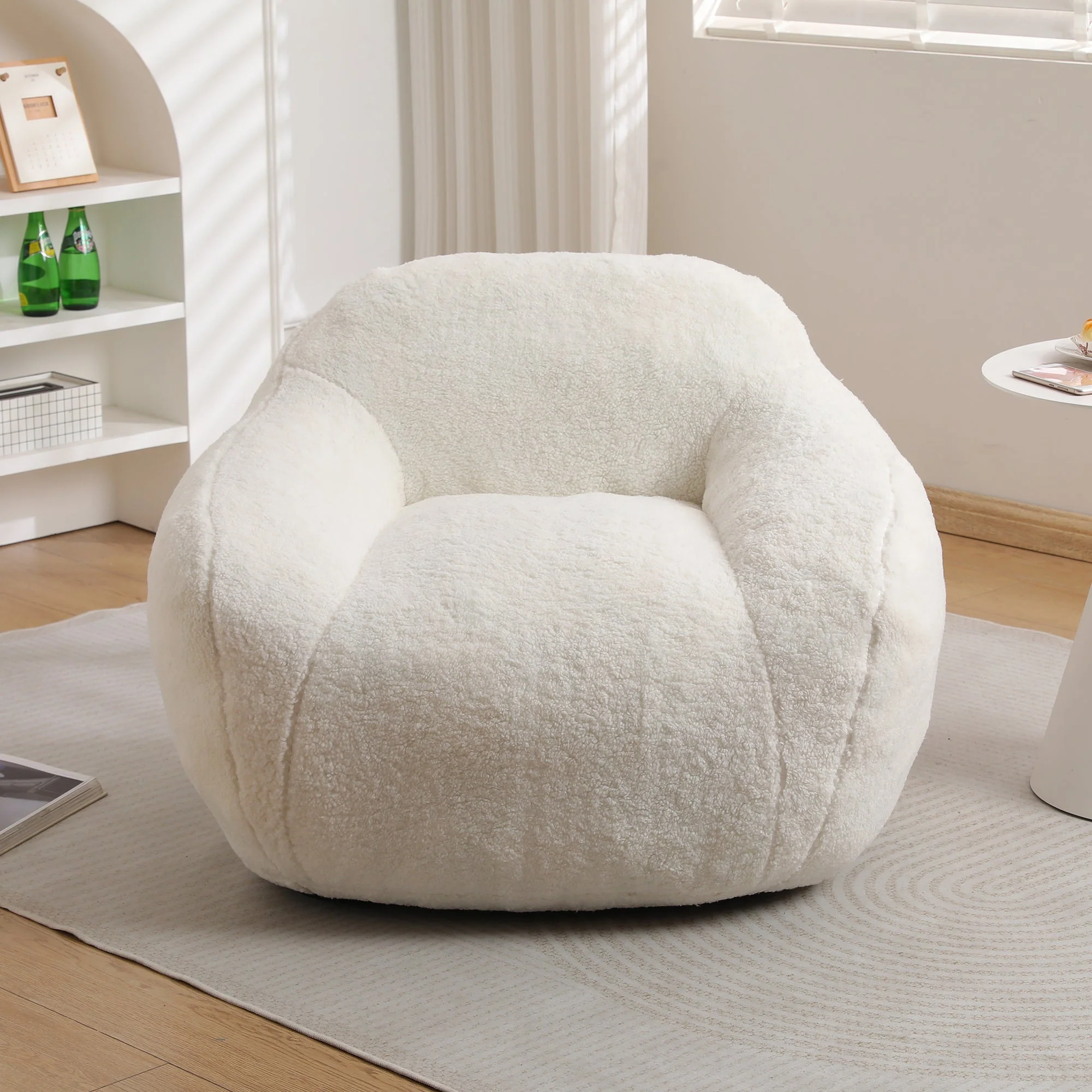 Oversized Teddy Memory Foam Bean Bag Chair - Image 28