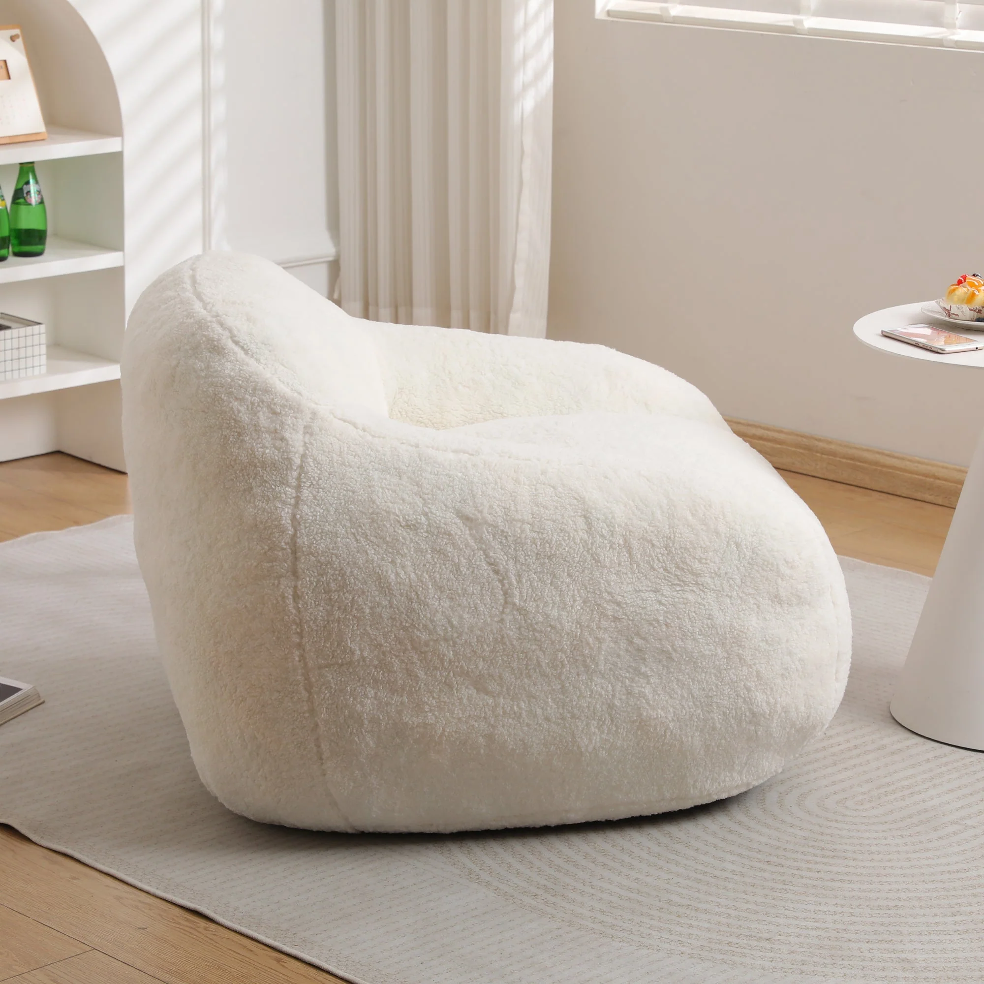 Oversized Teddy Memory Foam Bean Bag Chair - Image 29