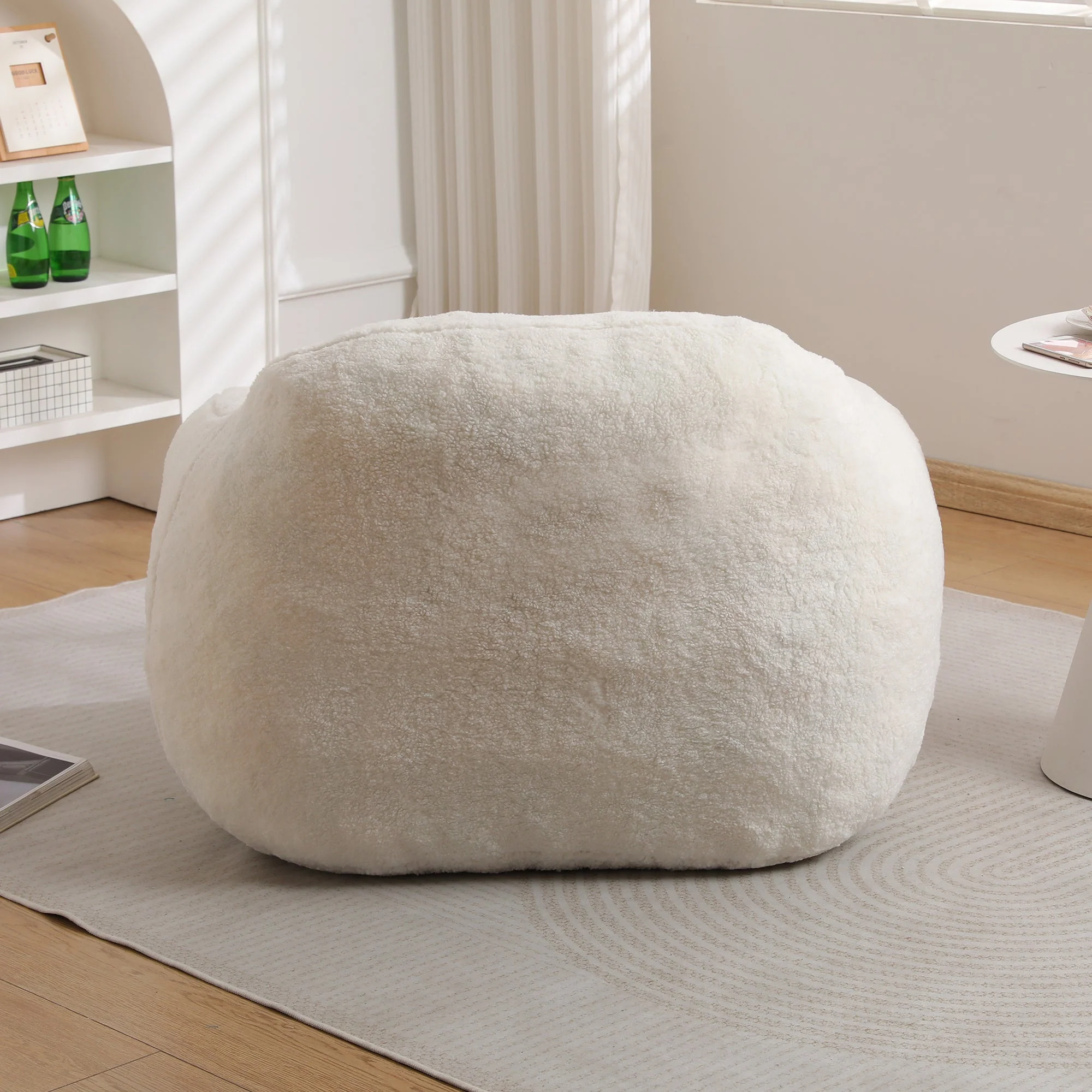 Oversized Teddy Memory Foam Bean Bag Chair - Image 30