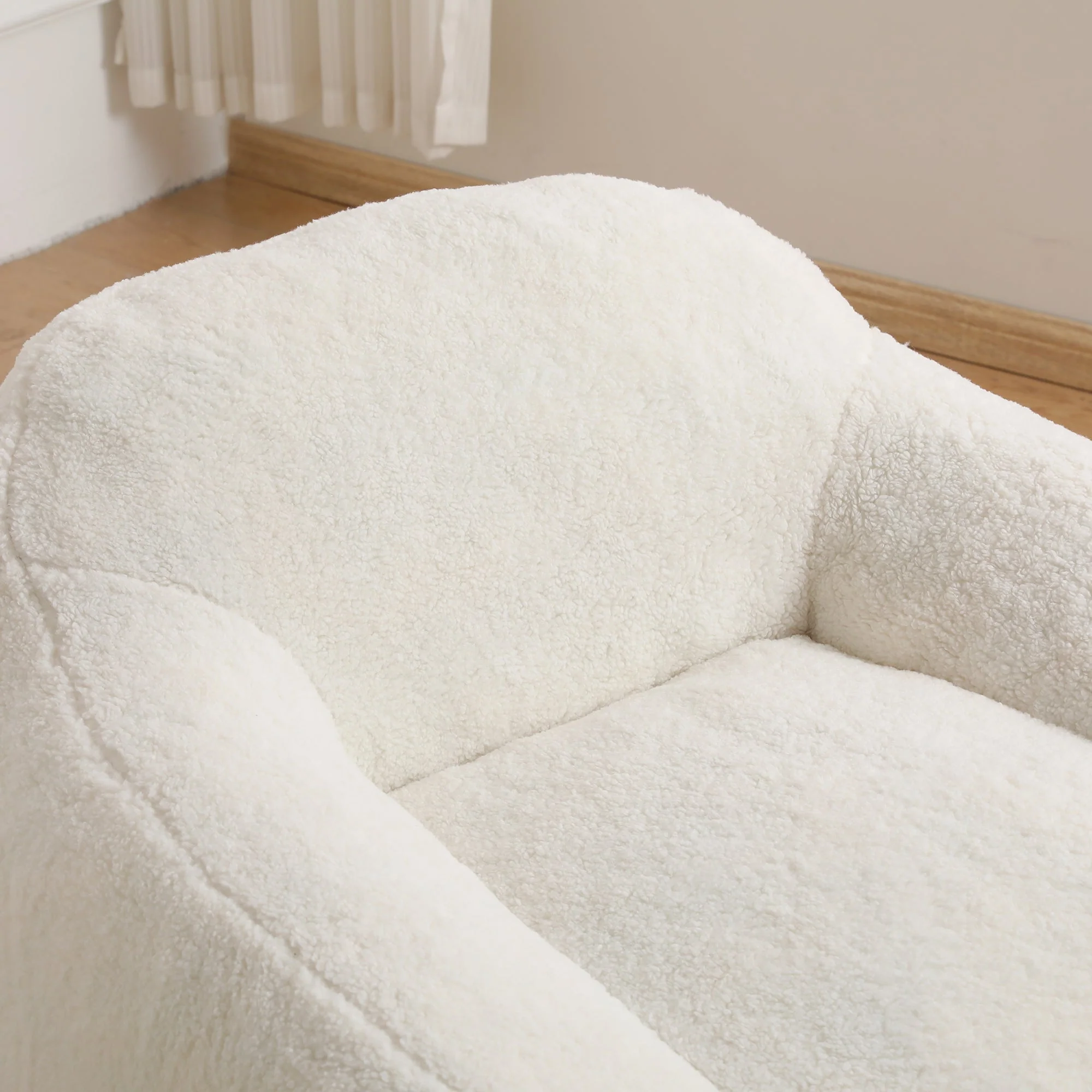 Oversized Teddy Memory Foam Bean Bag Chair - Image 31