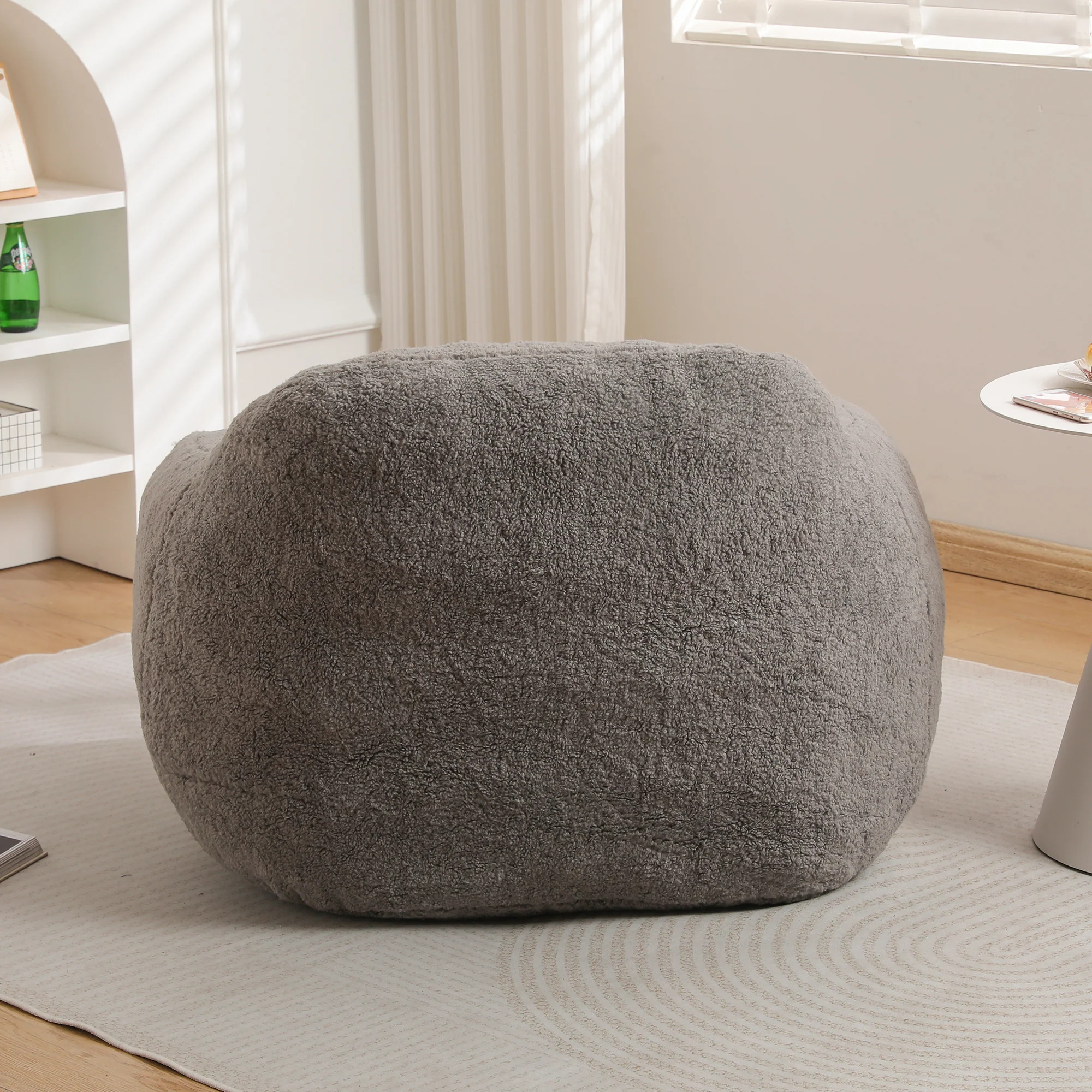 Oversized Teddy Memory Foam Bean Bag Chair - Image 6