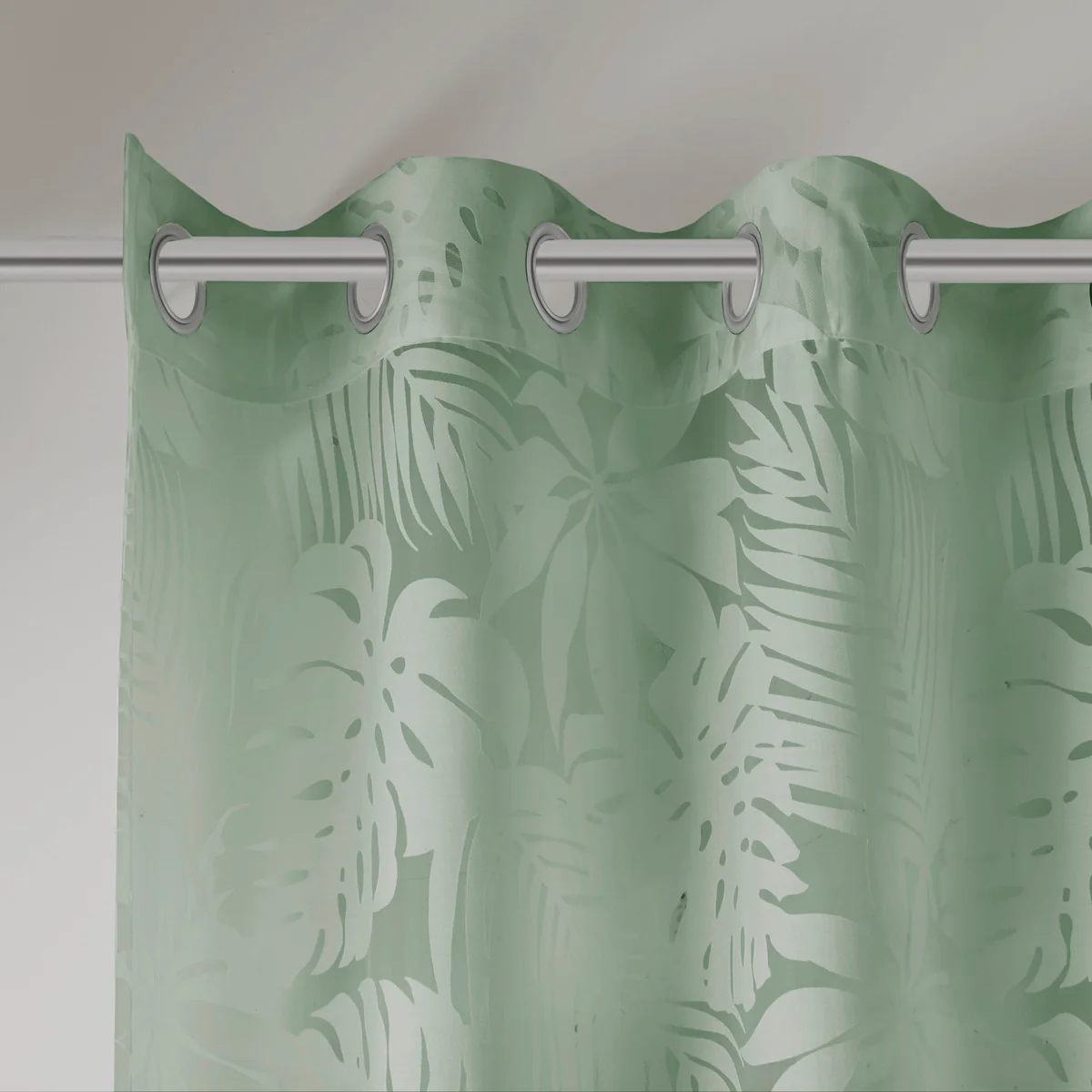 Palm Leaf Burnout Window Sheer - Image 12