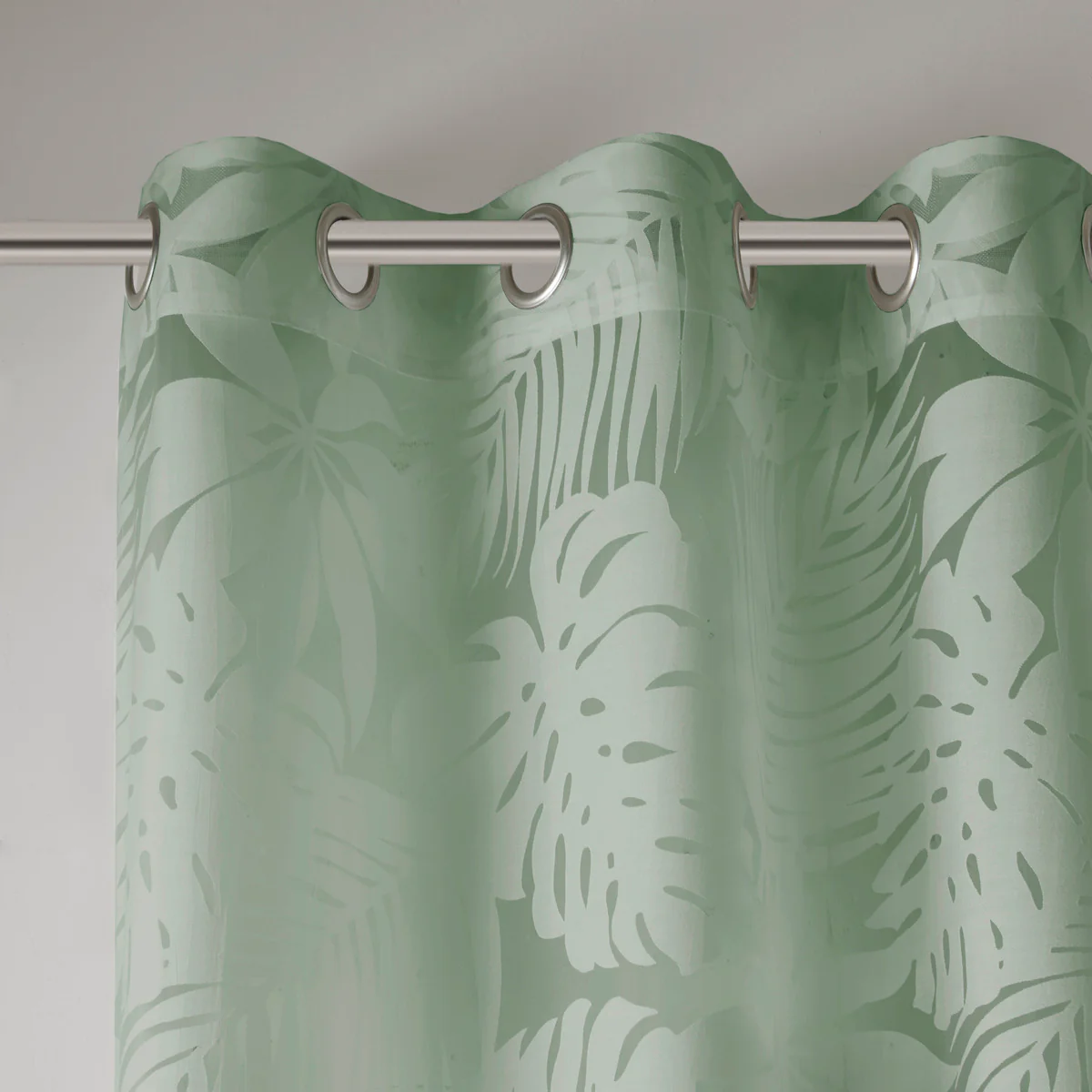 Palm Leaf Burnout Window Sheer - Image 8
