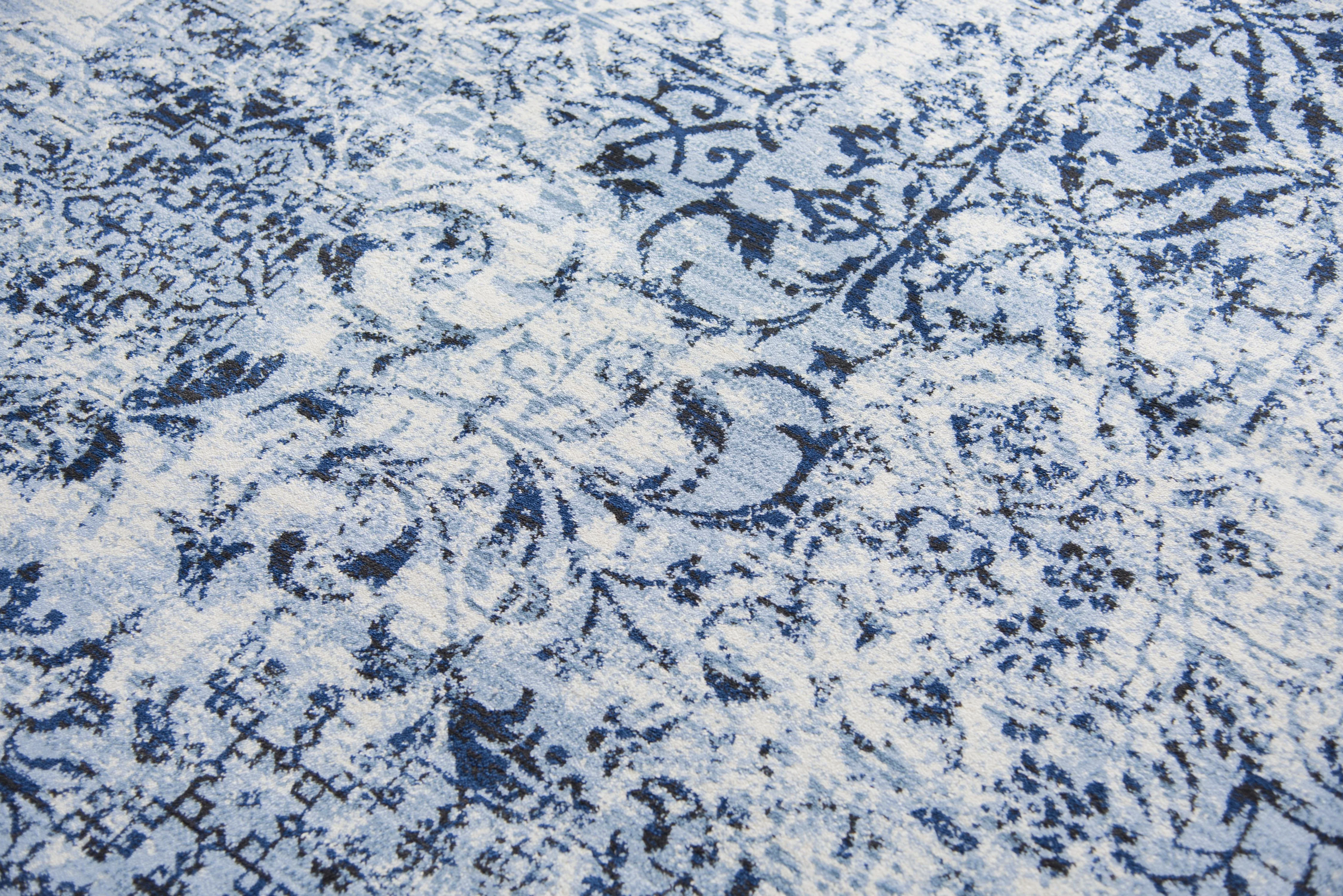 Panache Power Loomed Distress Patchwork Area Rug - Image 3