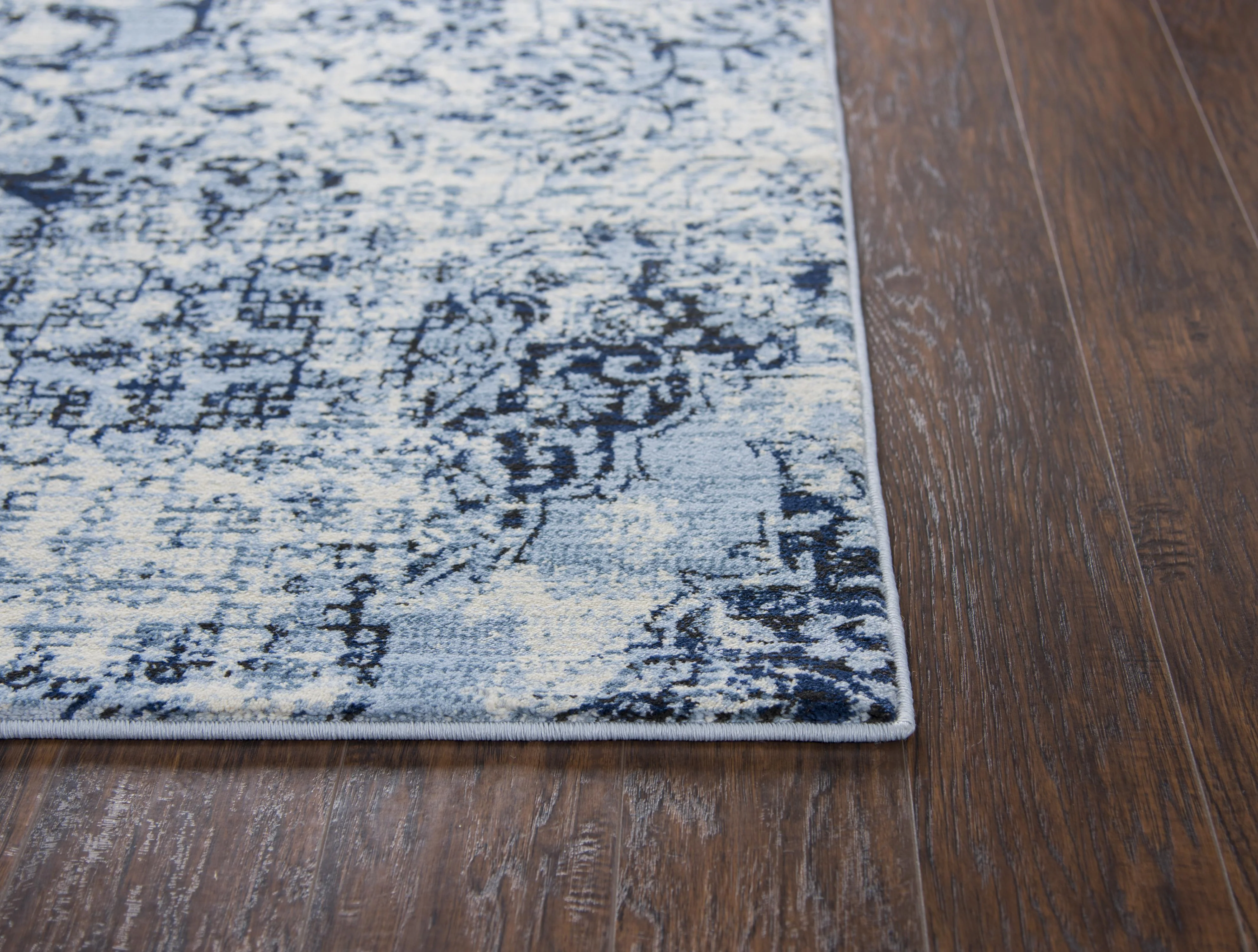 Panache Power Loomed Distress Patchwork Area Rug - Image 5