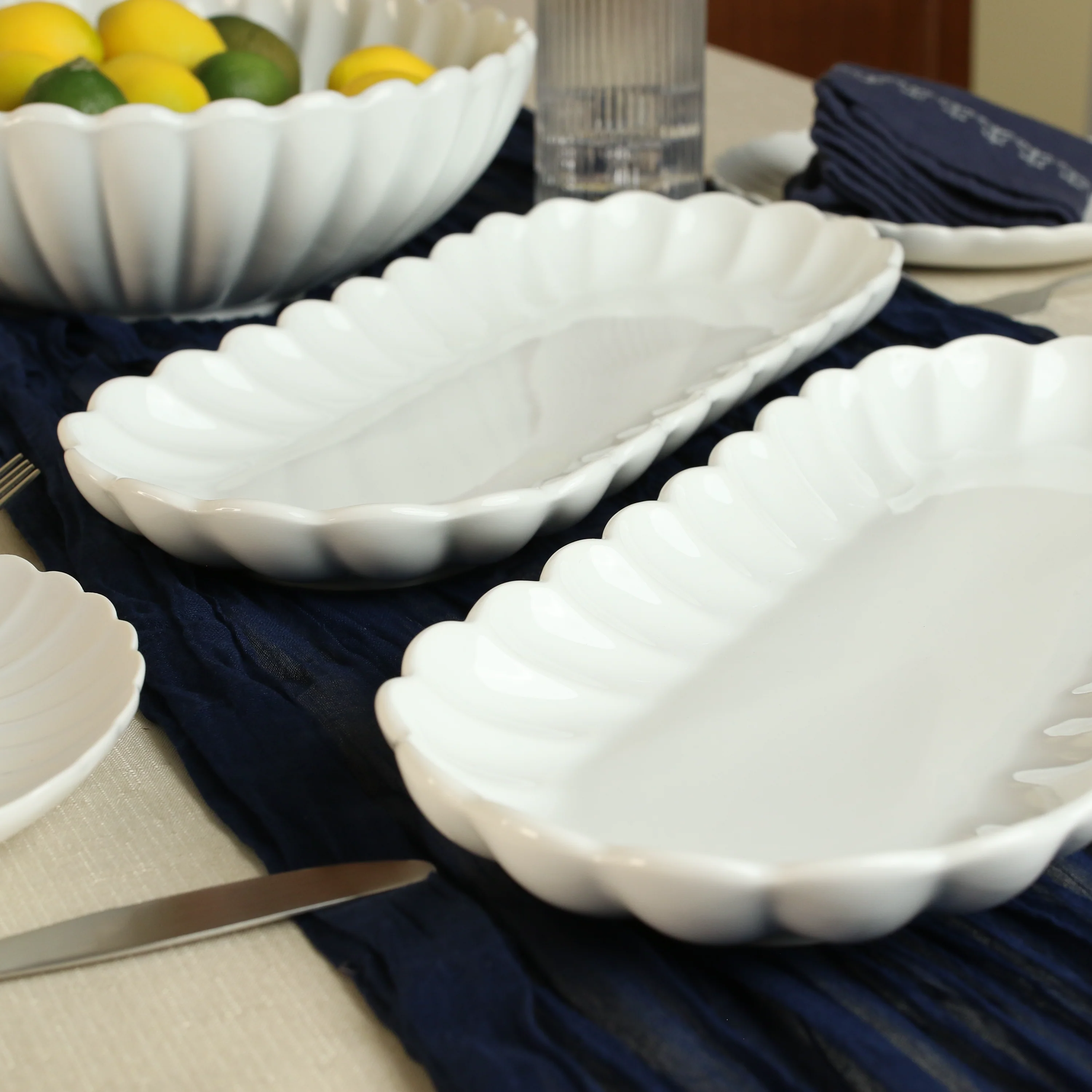 Petal Set of 2 Oblong Platter - Image 5