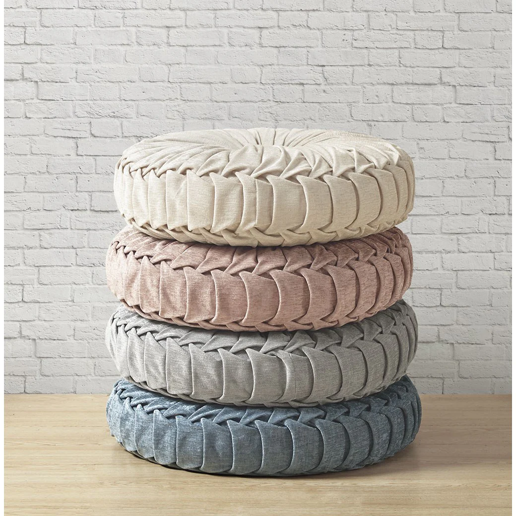 Chenille Round Floor Cushion - Image 19