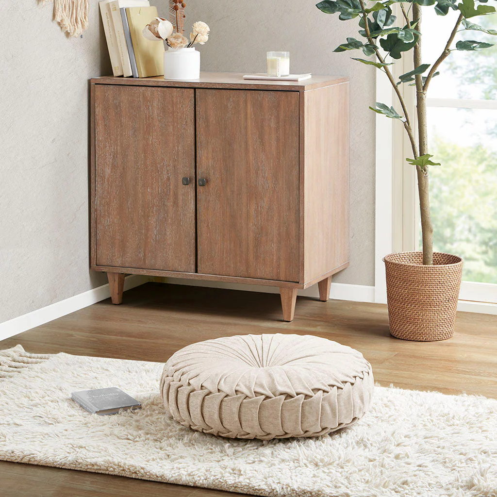 Chenille Round Floor Cushion - Image 2