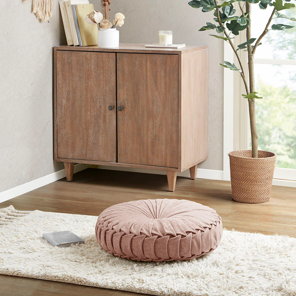 Chenille Round Floor Cushion - Image 5