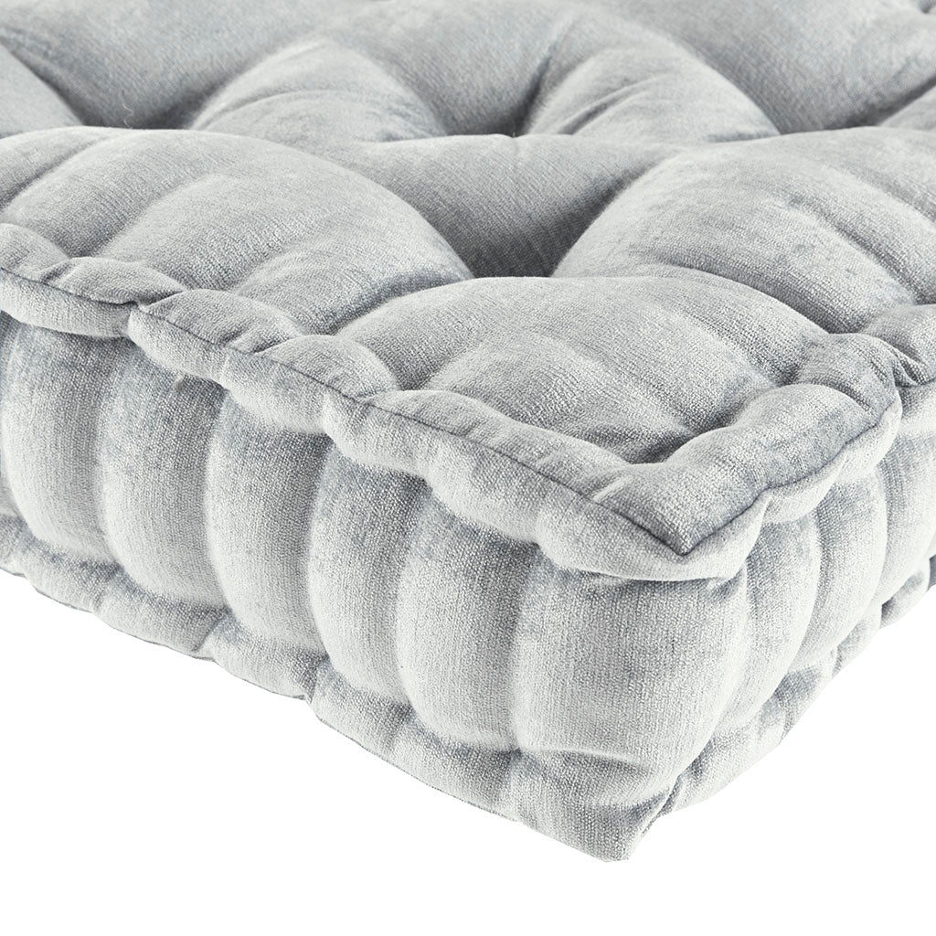 Chenille Tufted Square Floor Cushion - Image 11