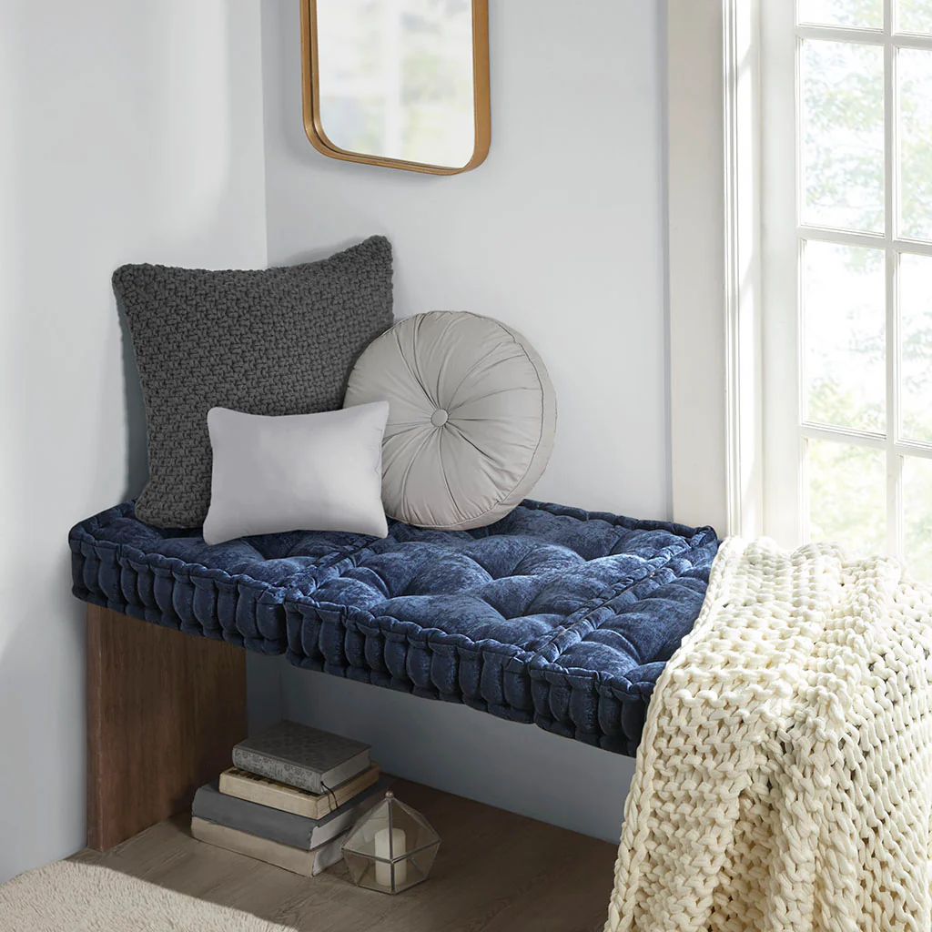 Chenille Tufted Square Floor Cushion - Image 38
