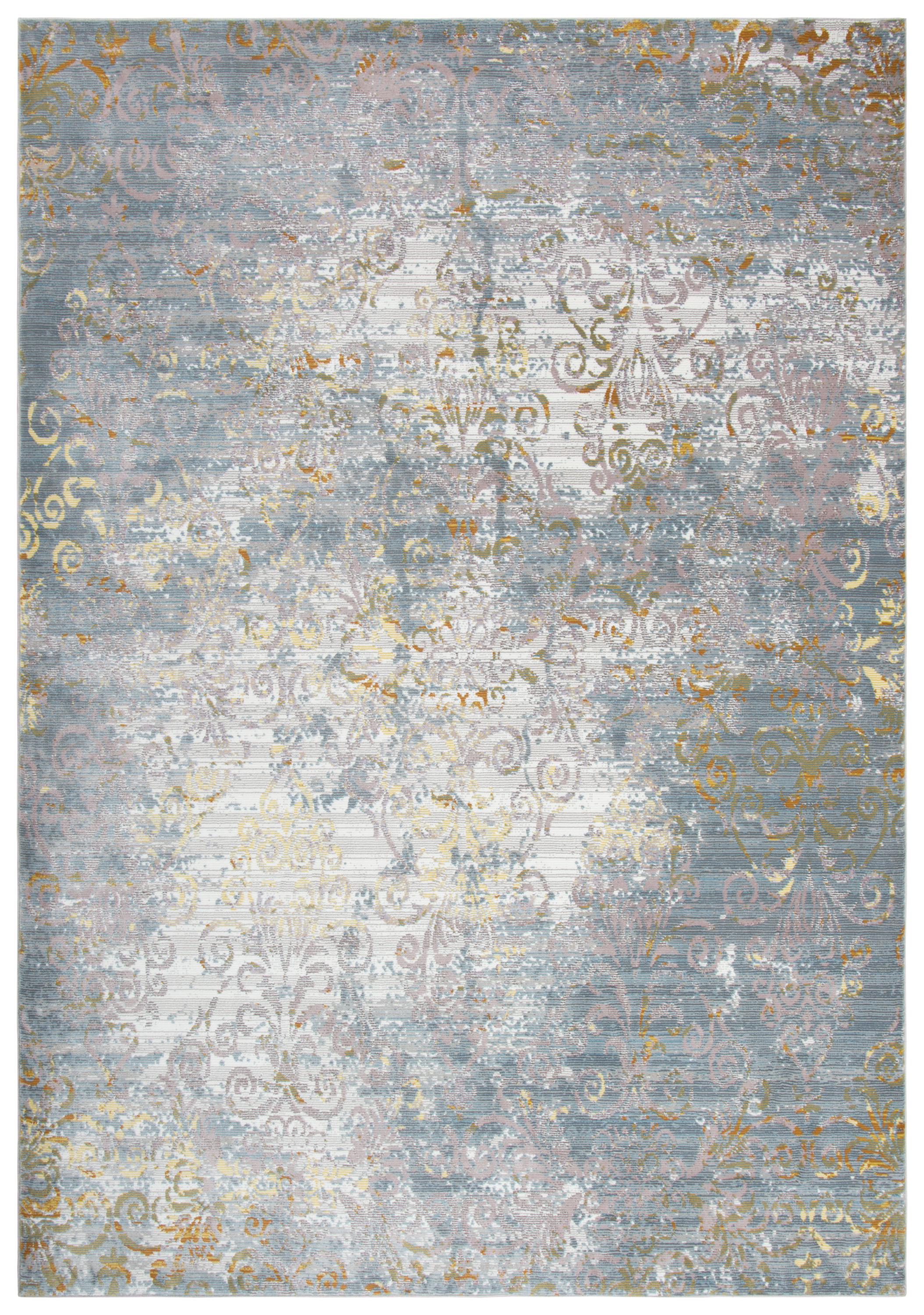 Power Loomed Broken Damask Area Rug