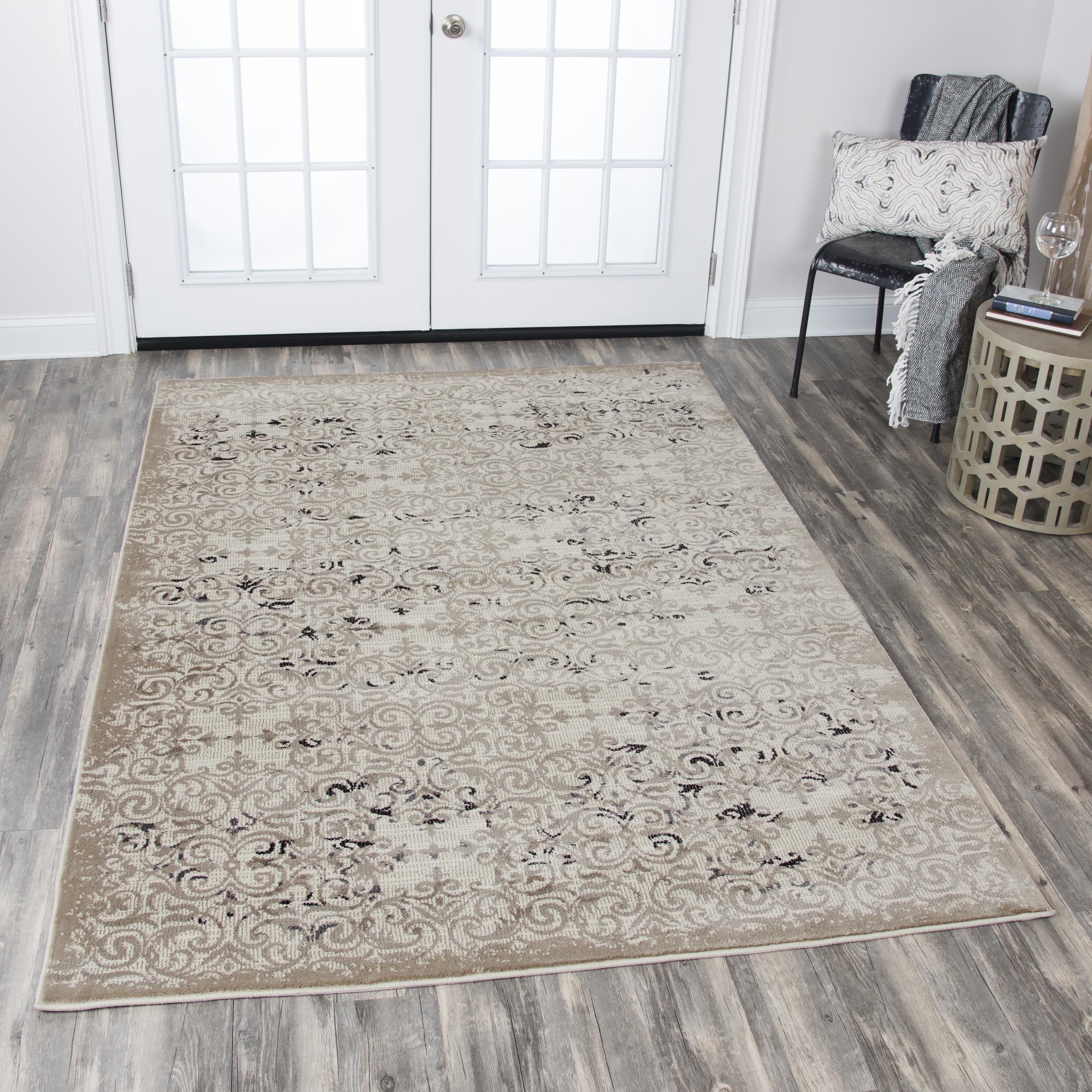 Power Loomed Medallion Area Rug - Image 2