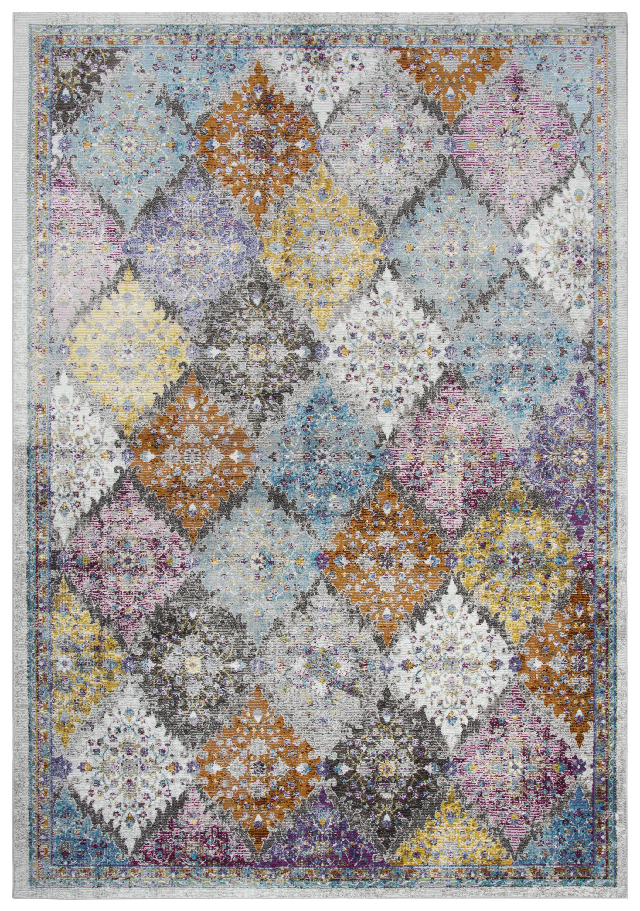 Power Loomed Persian/Diamond Area Rug