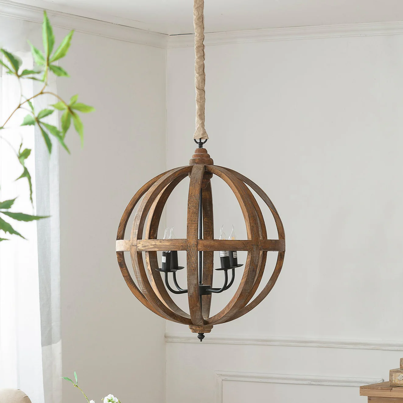 Pratt Sphere Four-Light Chandelier