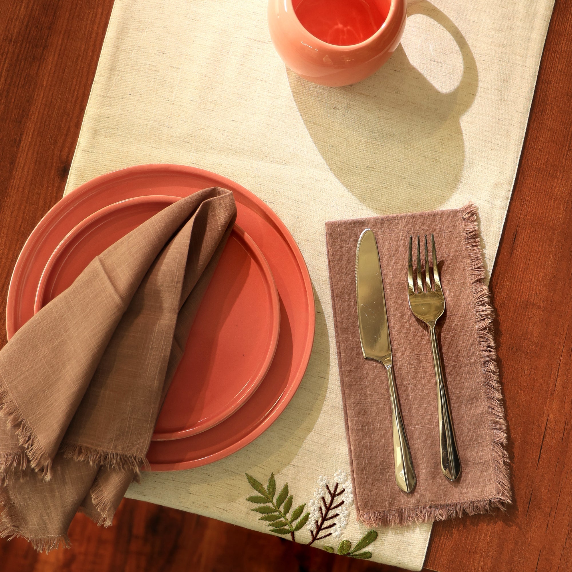 Premium Cotton Classic Hemstitch 20x20 Dinner Napkins, Set of 4 - Image 14