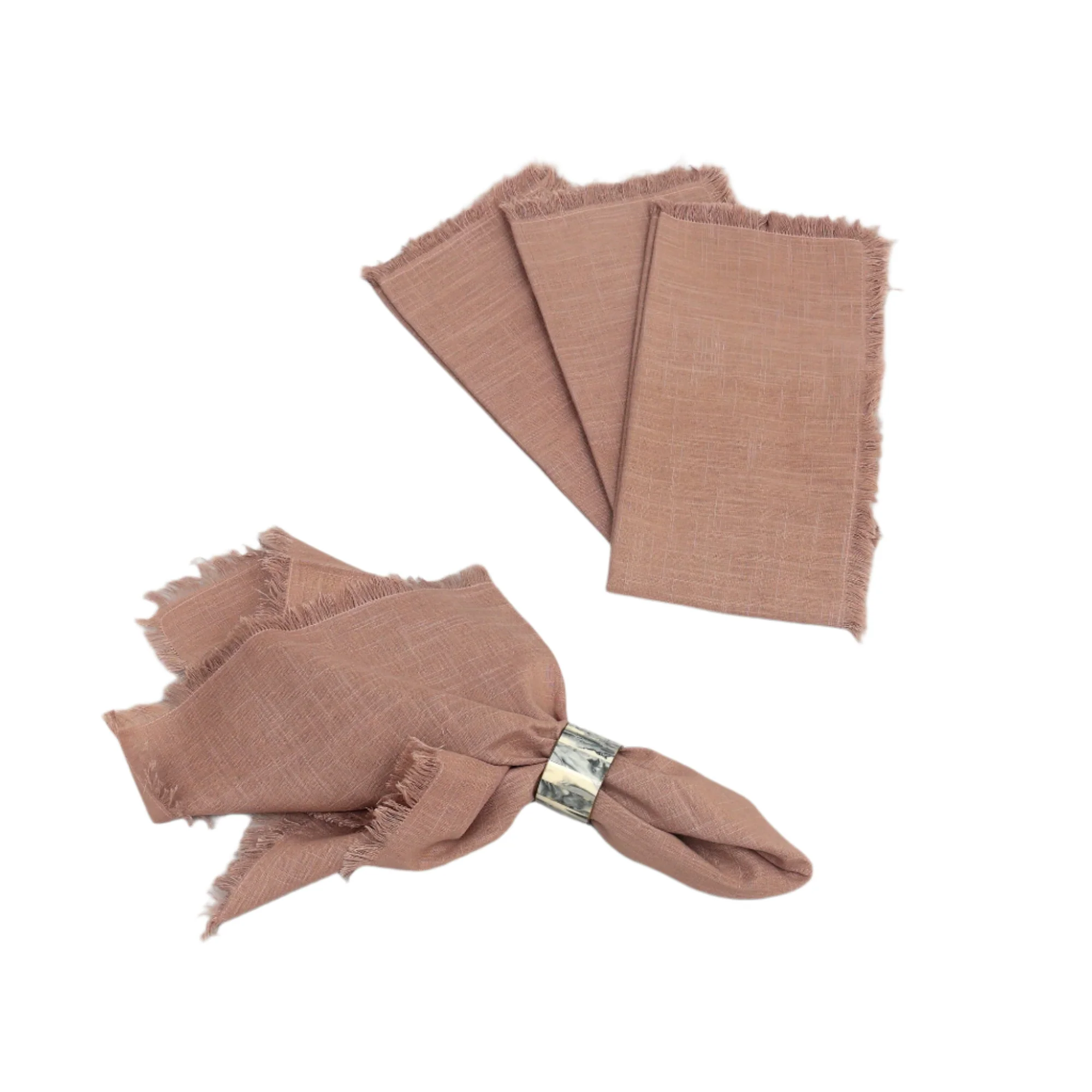 Premium Cotton Classic Hemstitch 20x20 Dinner Napkins, Set of 4 - Image 15