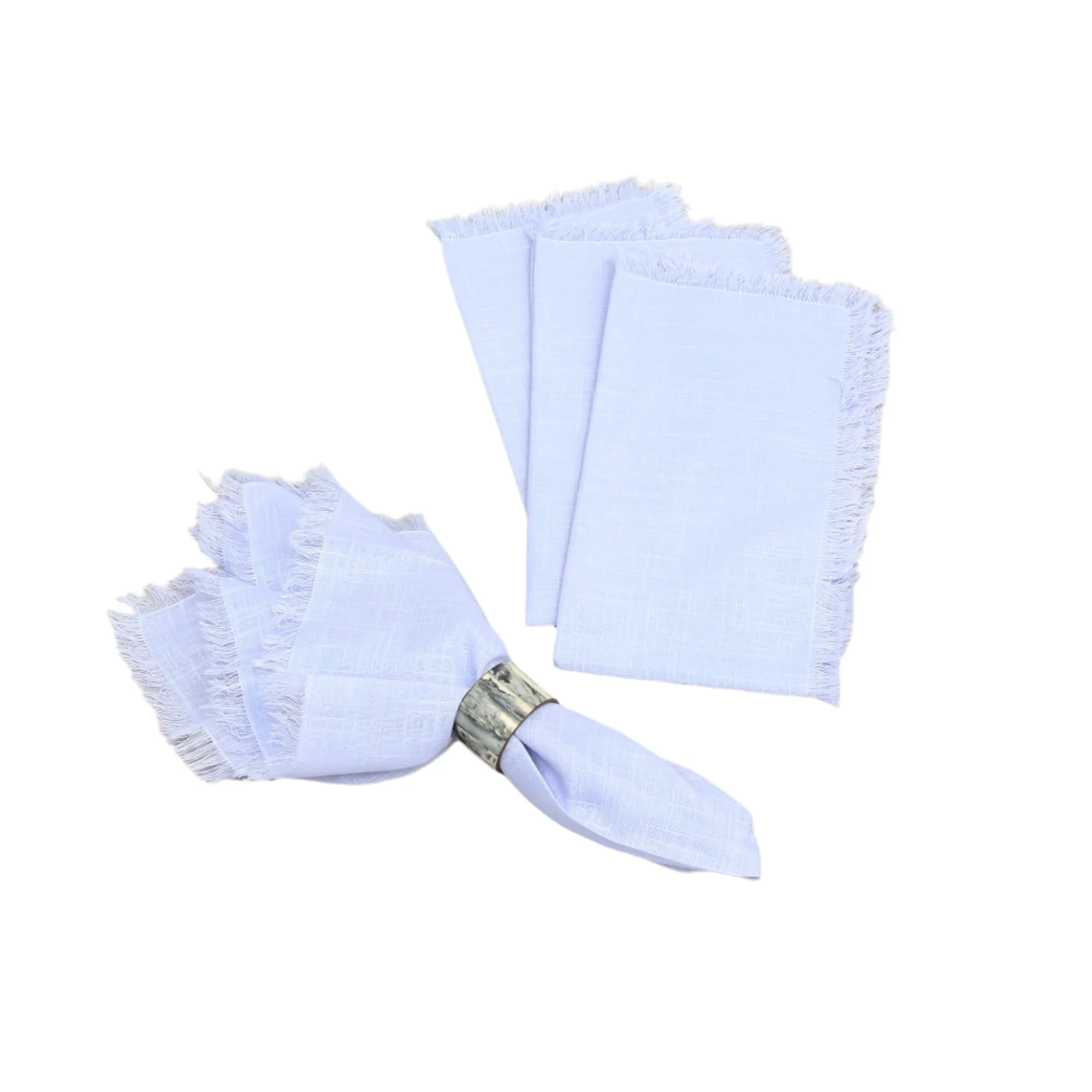 Premium Cotton Classic Hemstitch 20x20 Dinner Napkins, Set of 4 - Image 21