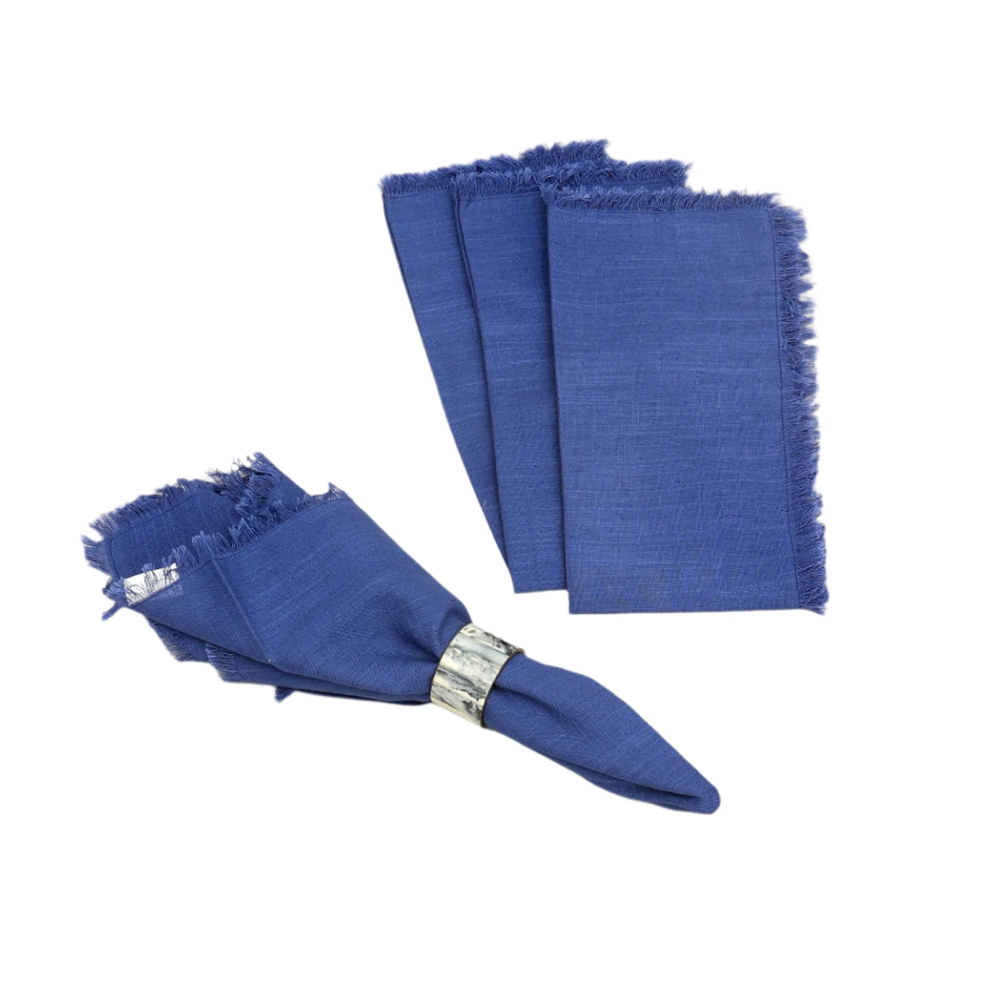 Premium Cotton Classic Hemstitch 20x20 Dinner Napkins, Set of 4 - Image 5