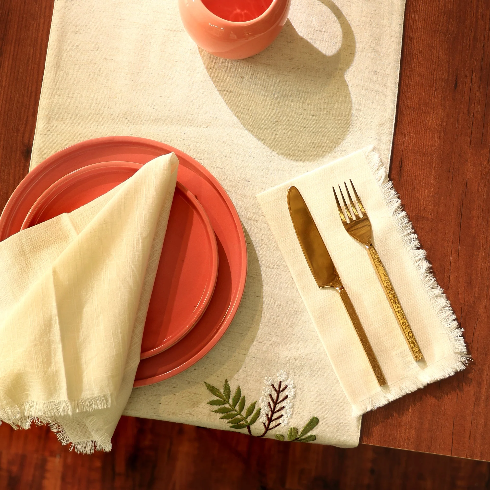 Premium Cotton Classic Hemstitch 20x20 Dinner Napkins, Set of 4 - Image 9