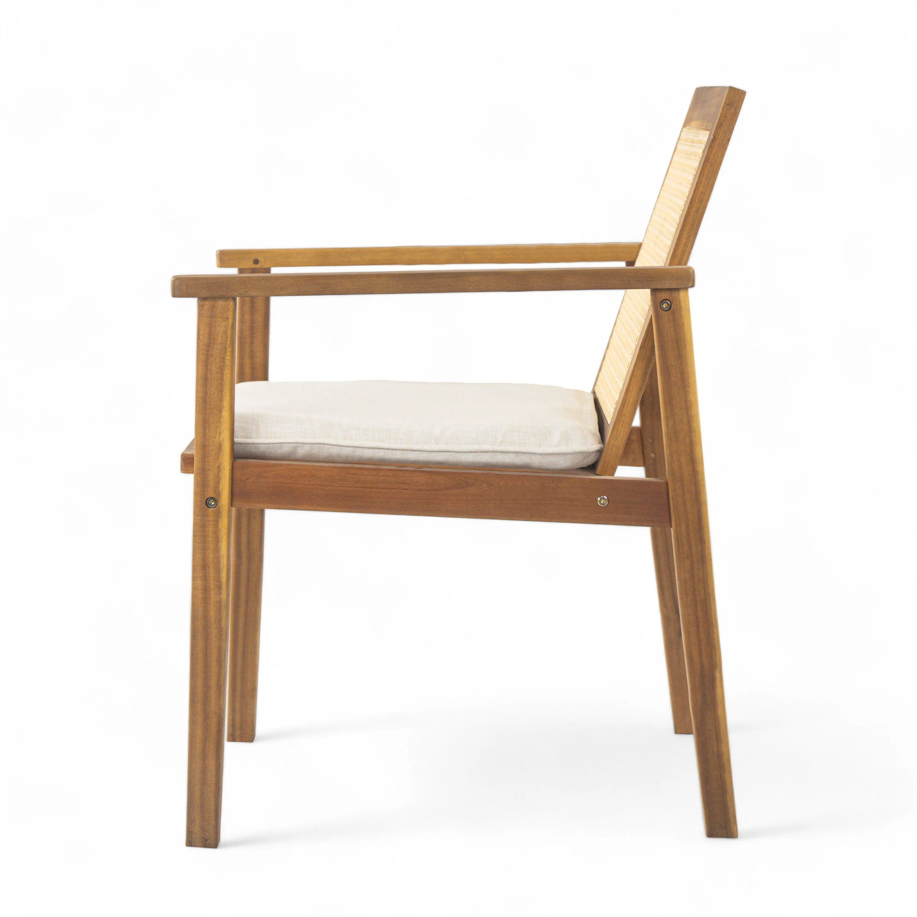 Preston Outdoor Dining Chair with Cushion, Set of 2 - Image 6