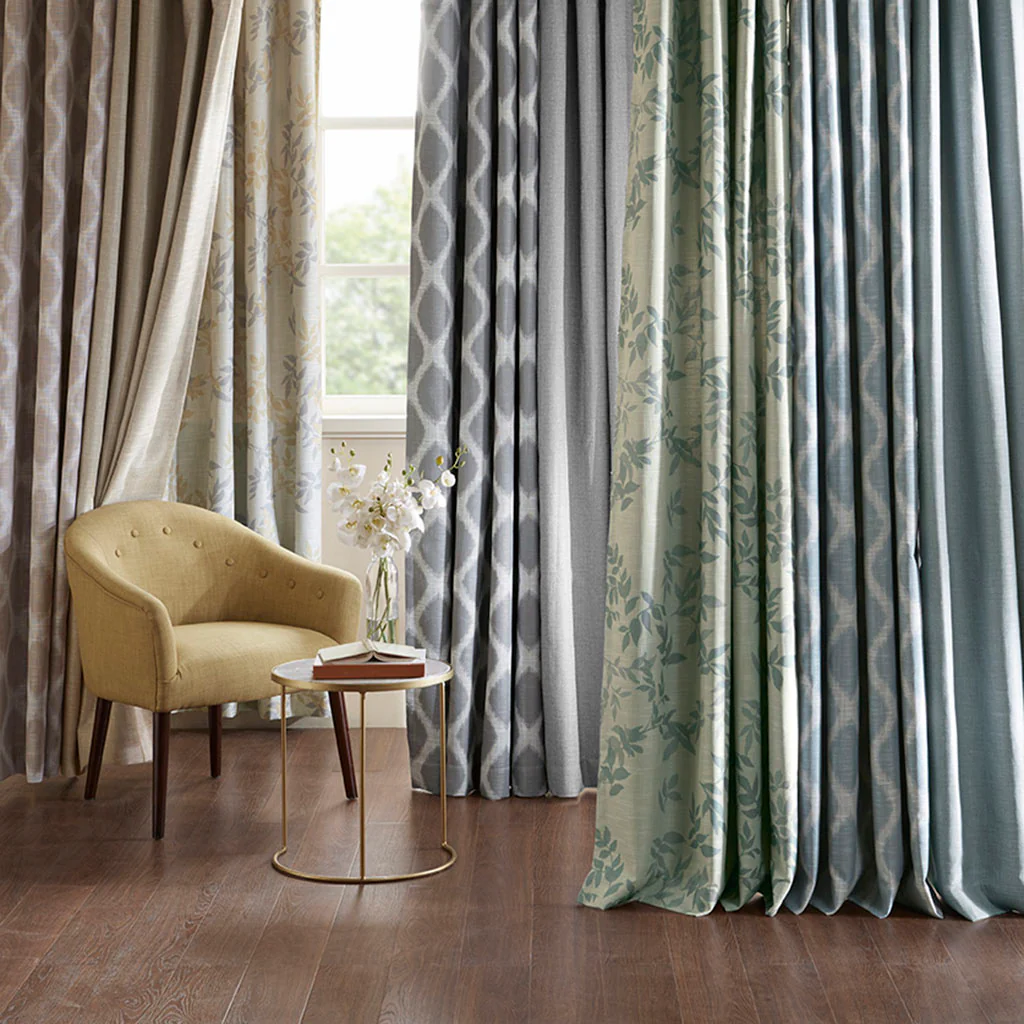 Printed Botanical Blackout Curtain Panel - Image 11