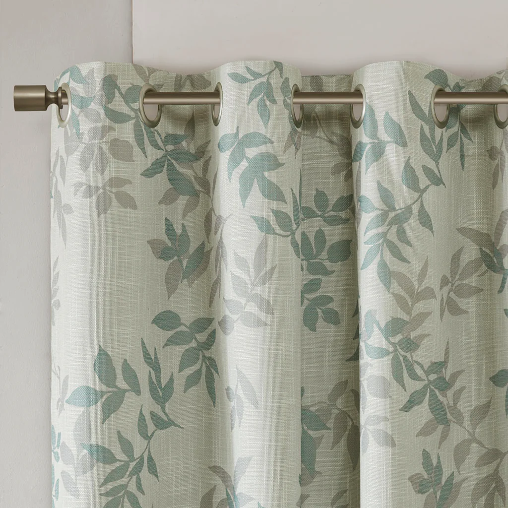 Printed Botanical Blackout Curtain Panel - Image 12