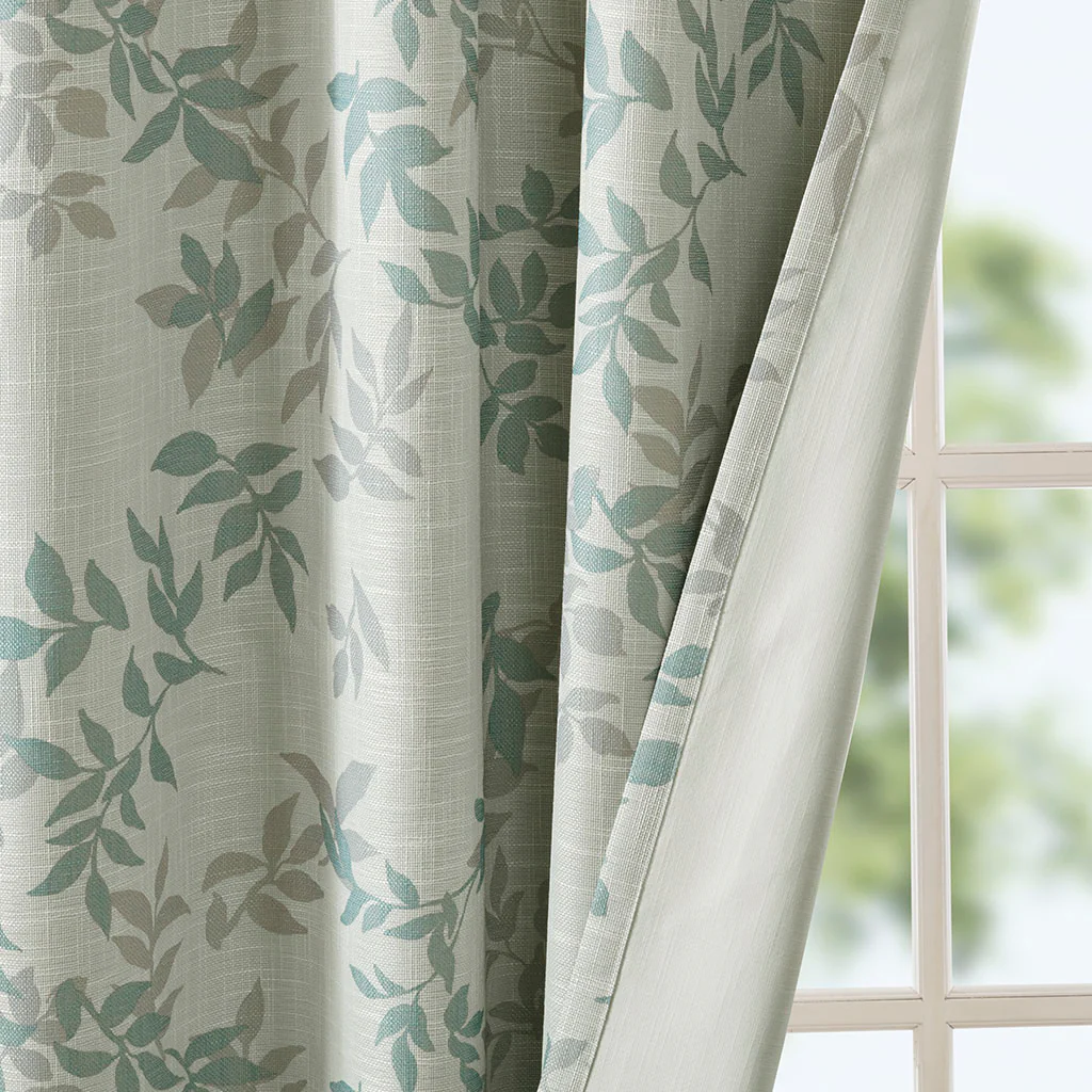 Printed Botanical Blackout Curtain Panel - Image 13