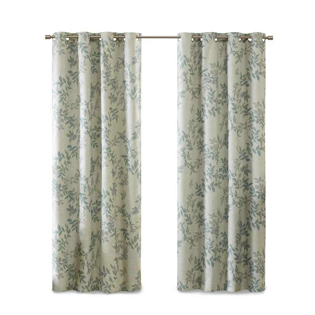 Printed Botanical Blackout Curtain Panel - Image 5