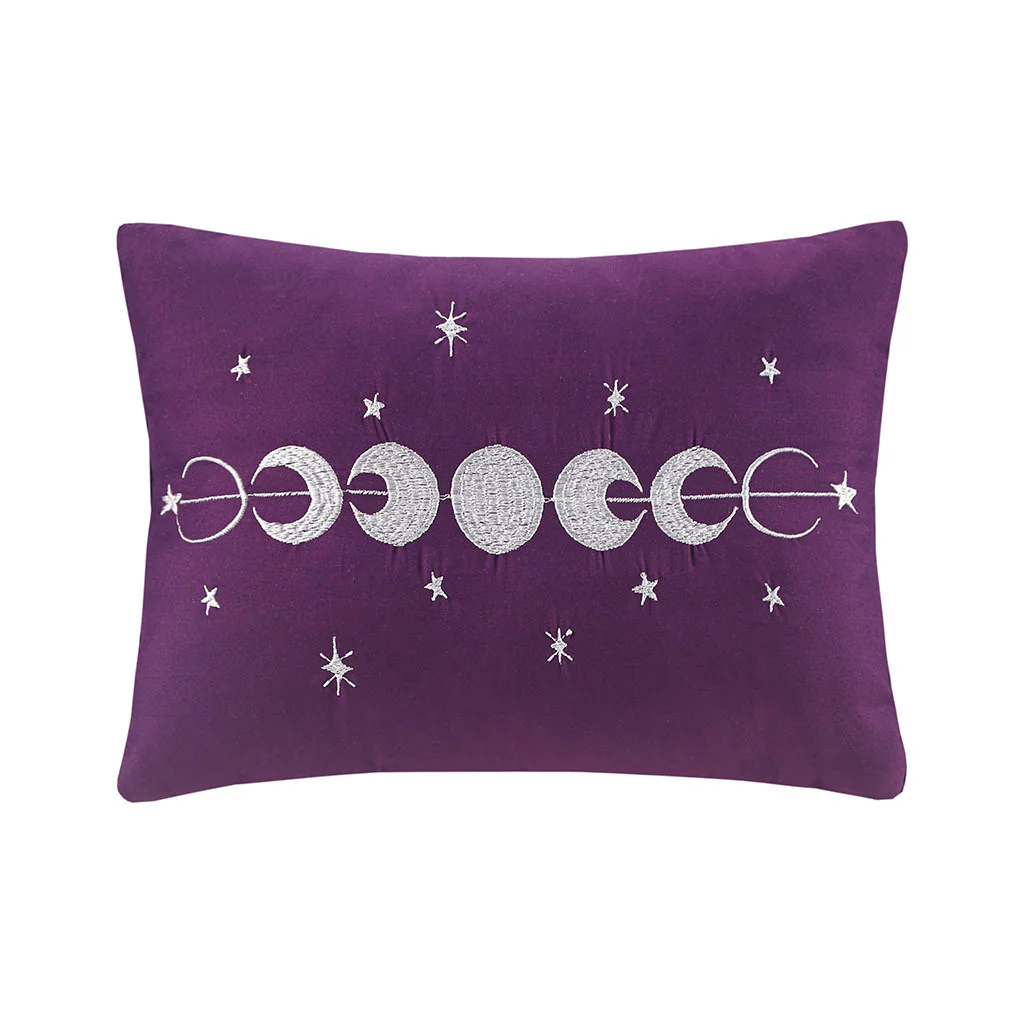 Purple Velvet Twin/Twin XL Comforter Set with Throw Pillow - Image 9