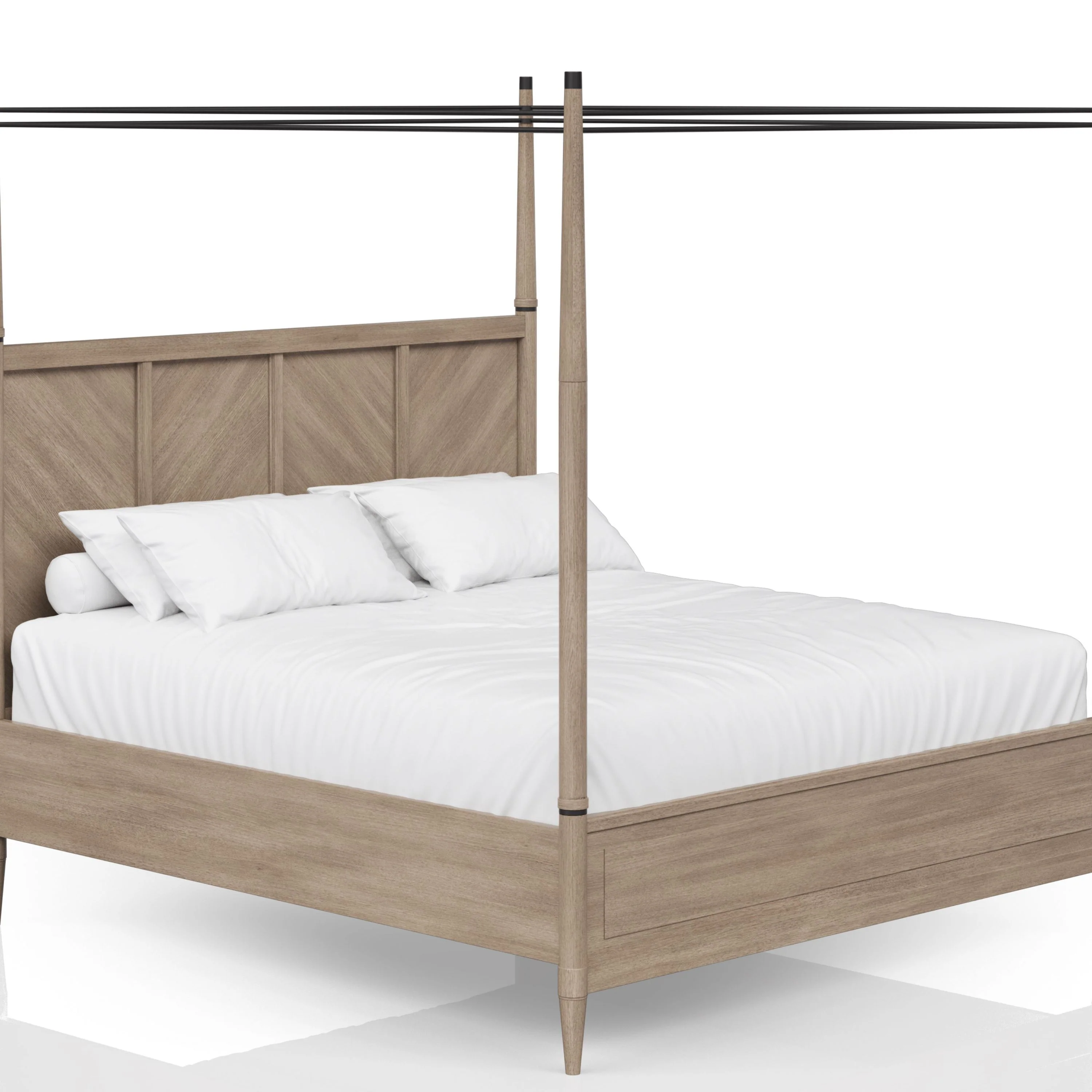 Avendale Queen Canopy Bed Bedroom Set - Image 2