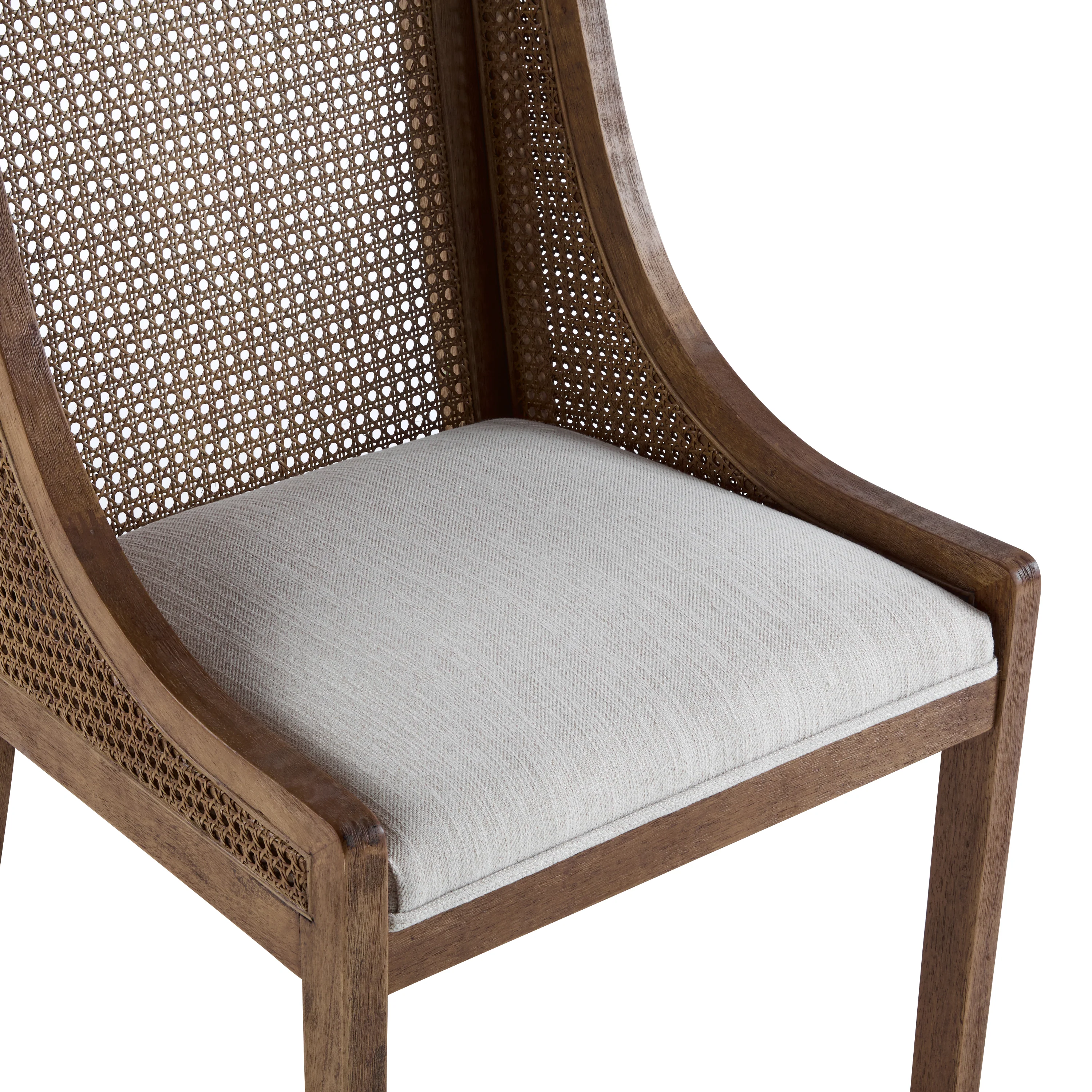 Rattan Wingback Dining Chair, Set of 2 - Image 11