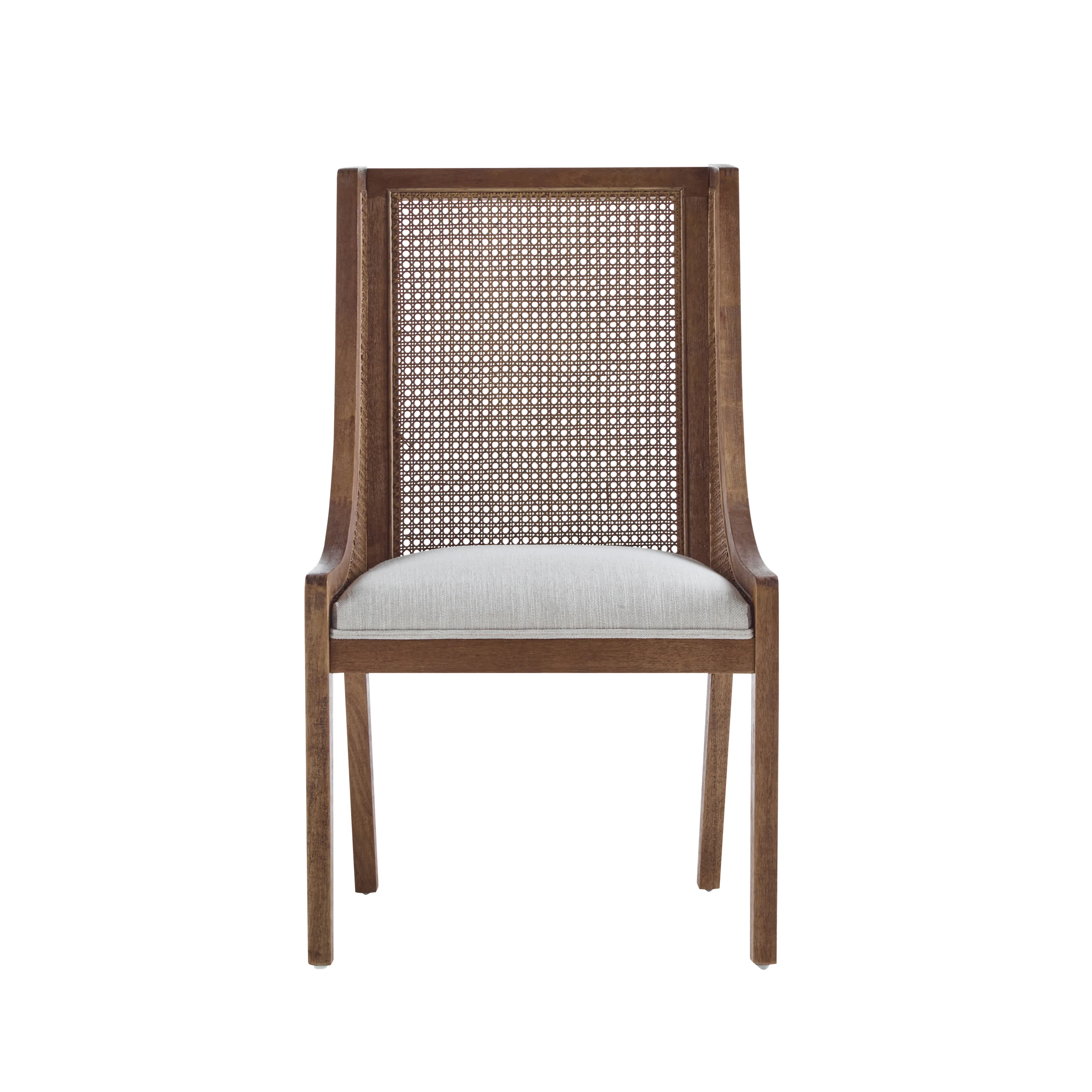 Rattan Wingback Dining Chair, Set of 2 - Image 3
