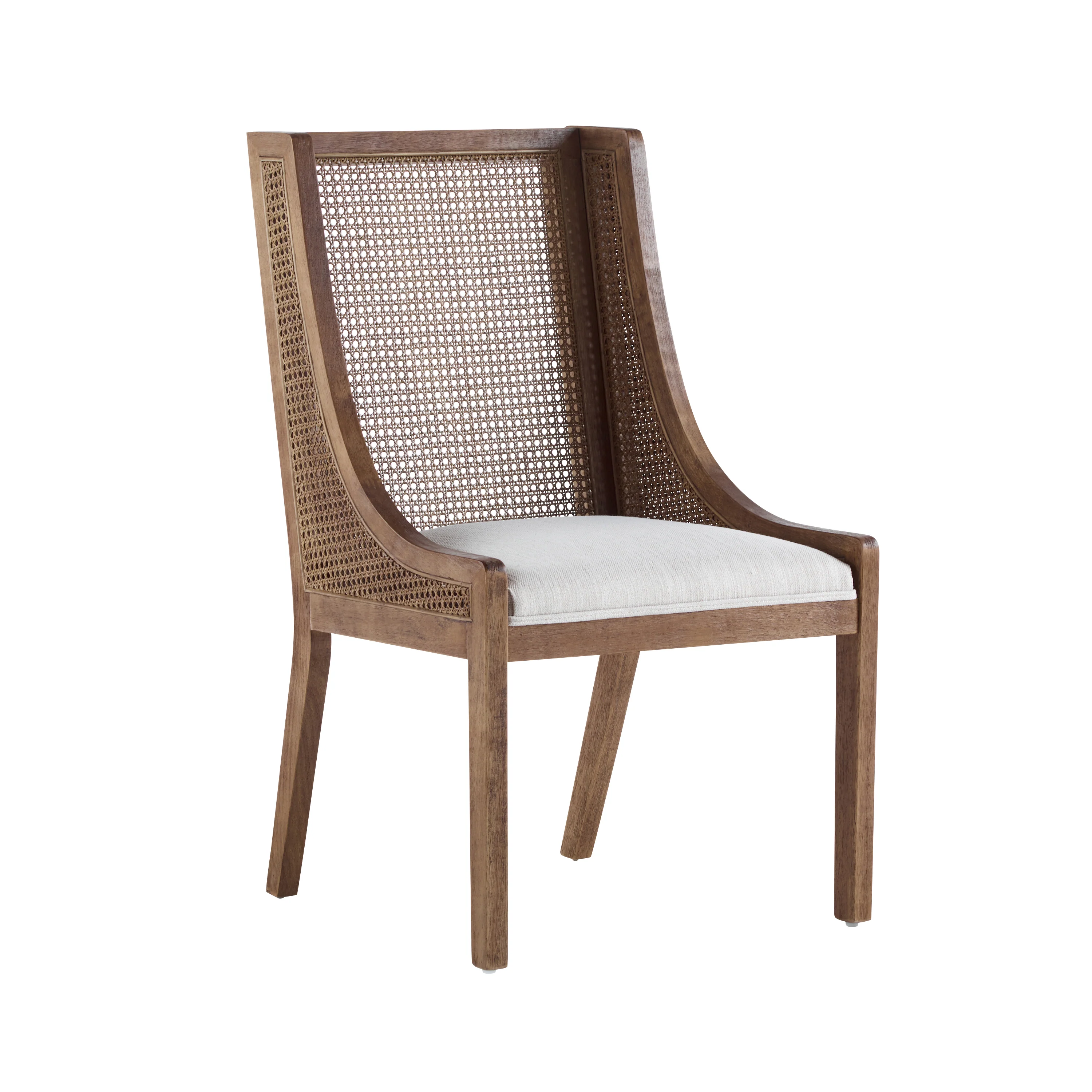 Rattan Wingback Dining Chair, Set of 2 - Image 4