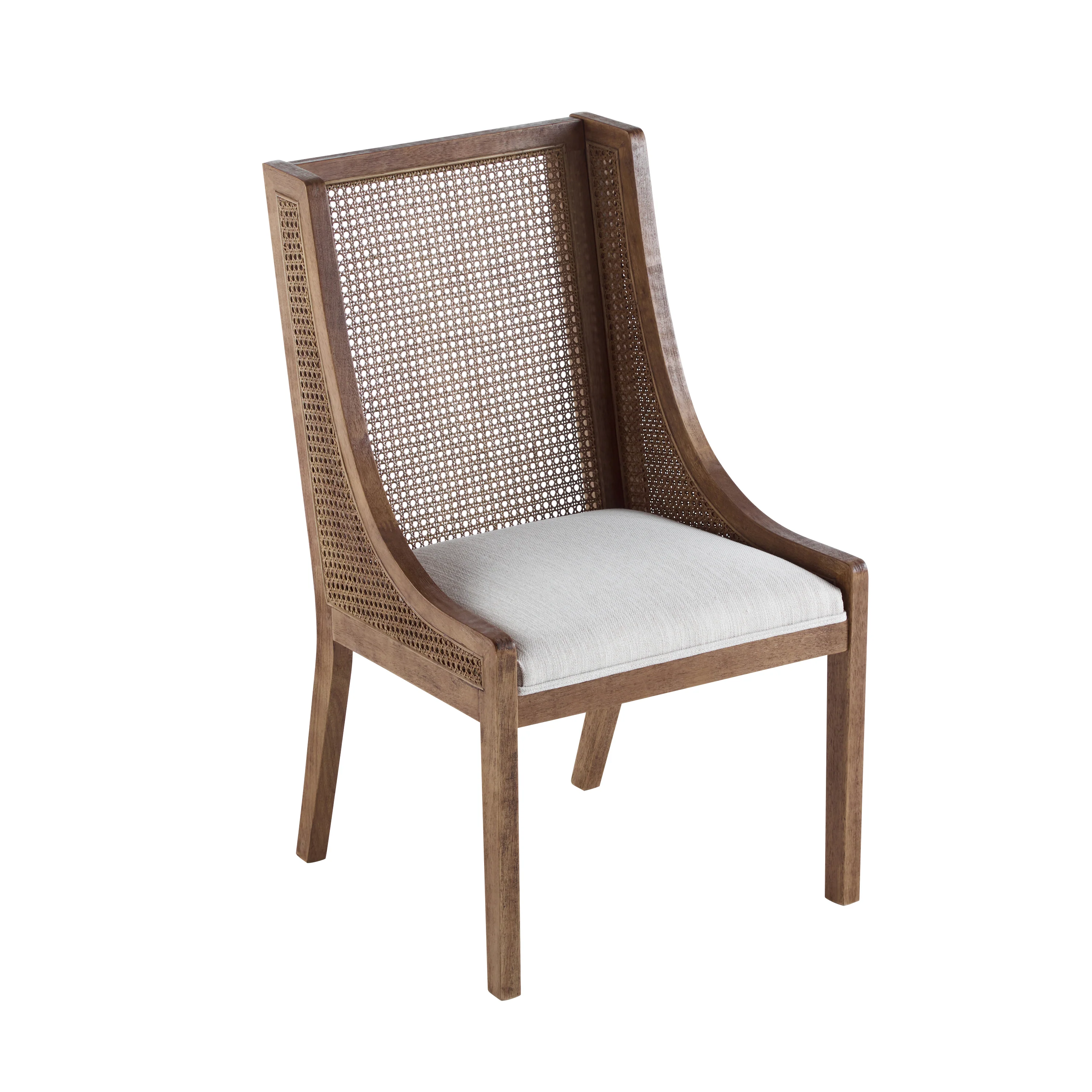 Rattan Wingback Dining Chair, Set of 2 - Image 5