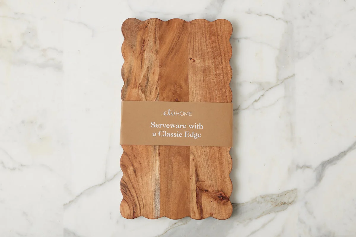 Rectangle Scalloped Cutting Board - Image 3