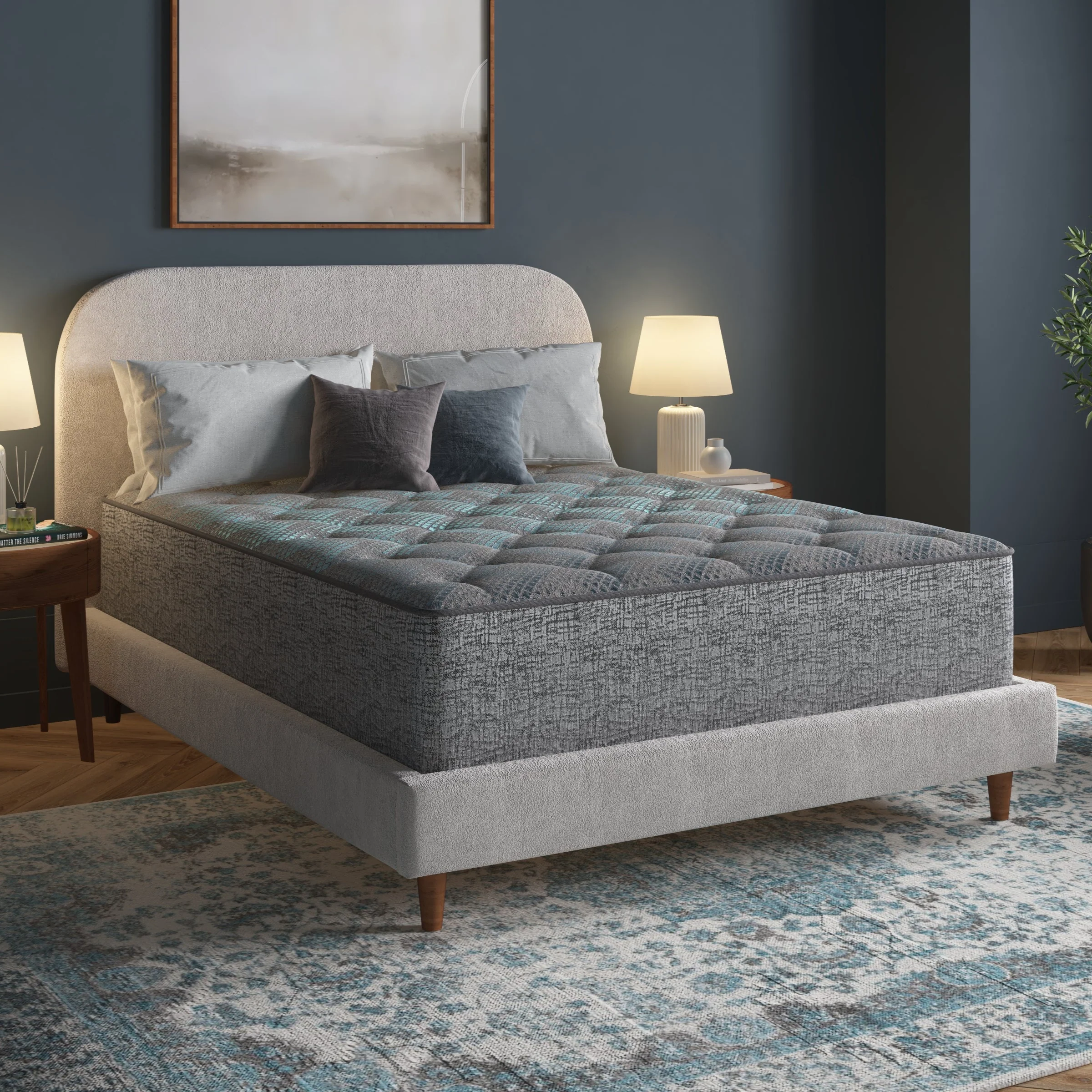 Restonic Comfort Care 13" Hybrid Mattress, Individual Pocketed Coil Mattress, Firm Comfort