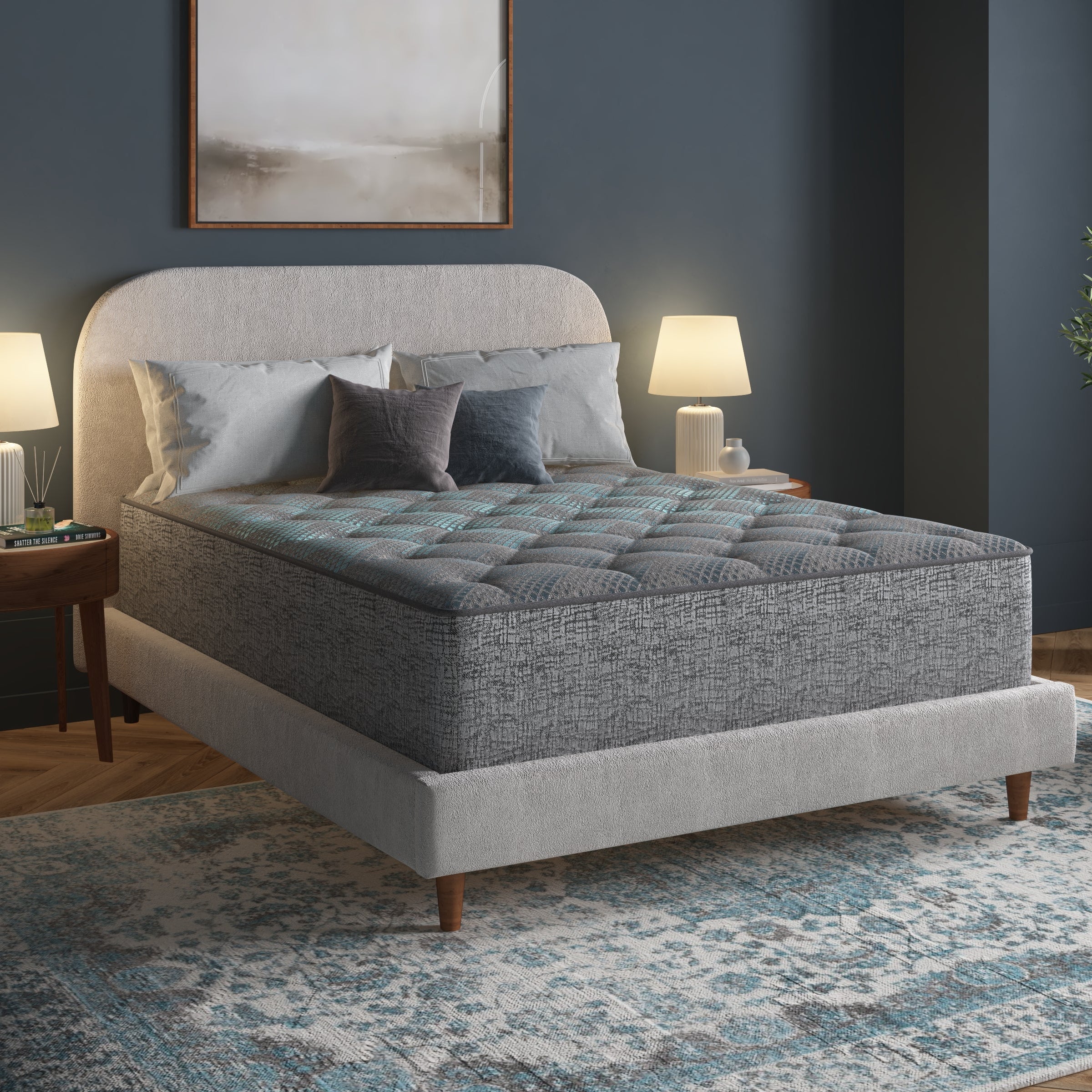 Restonic Comfort Care 13" Hybrid Mattress, Individual Pocketed Coil Mattress, Plush Comfort