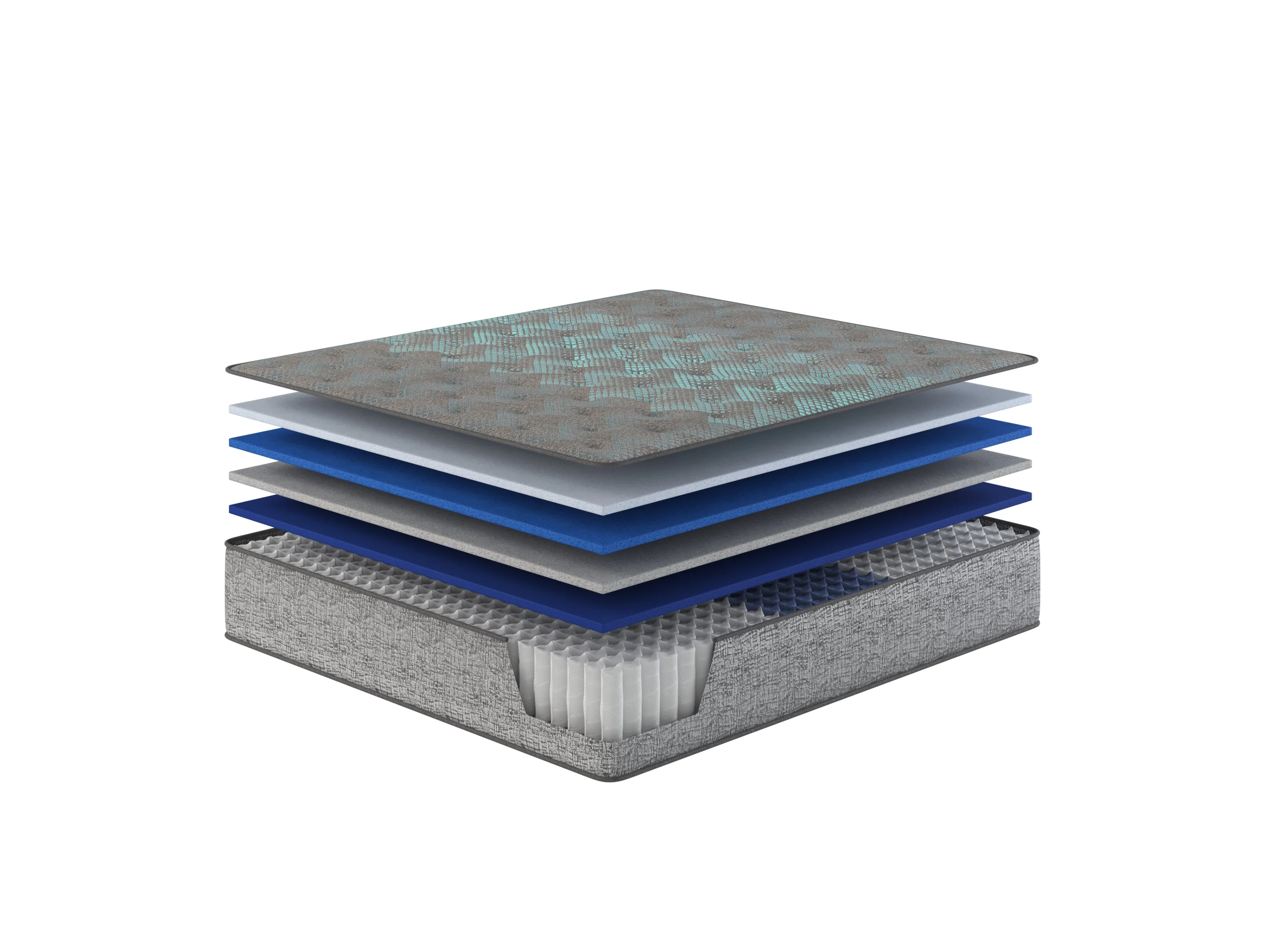 Restonic Comfort Care 13" Hybrid Mattress, Individual Pocketed Coil Mattress, Plush Comfort - Image 4