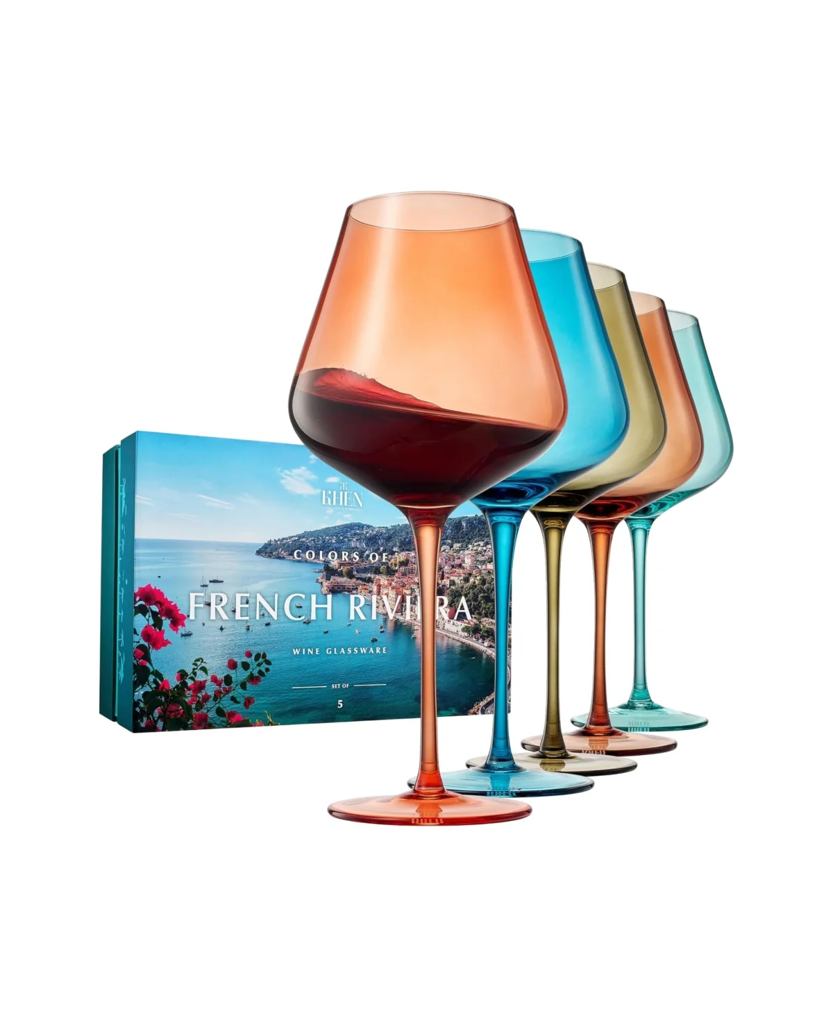 Riviera Wine Glasses Set of 5 - Image 3